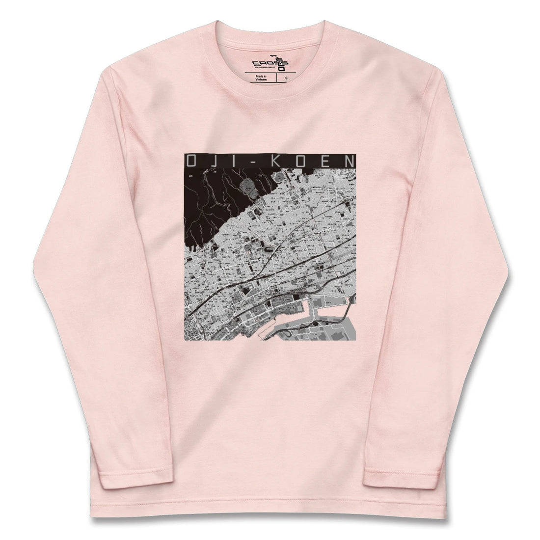 【王子公園(兵庫県)】地図柄ロングスリーブTシャツ