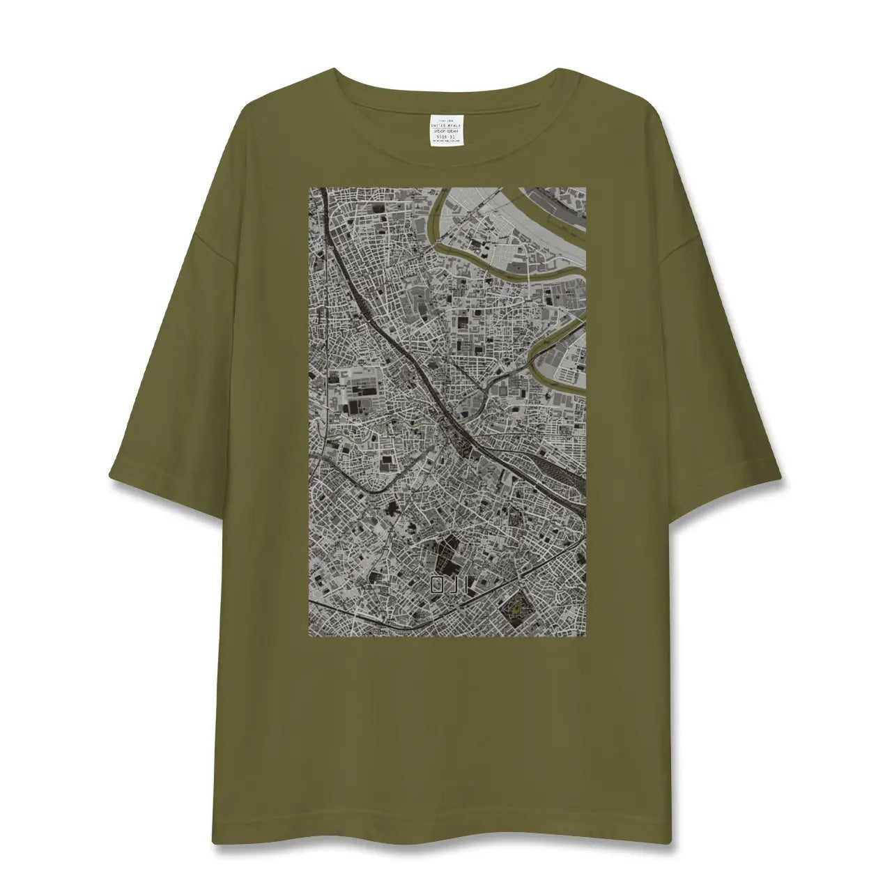 【王子(東京都)】地図柄ビッグシルエットTシャツ