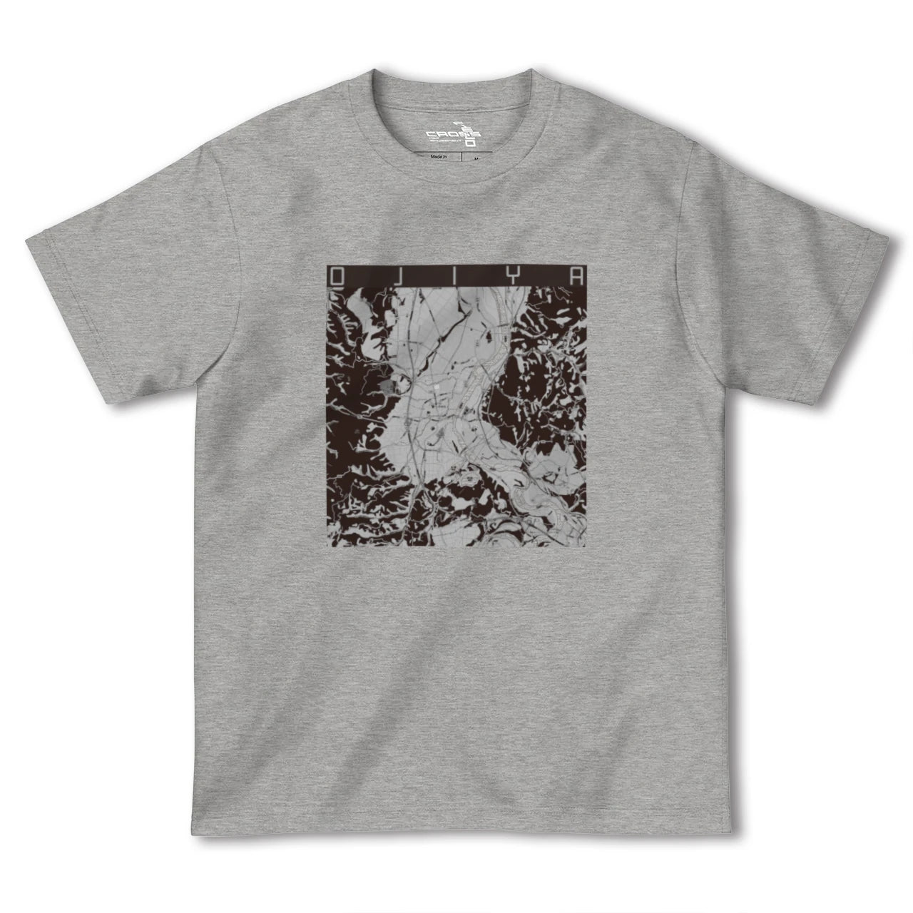 【小千谷(新潟県)】地図柄ヘビーウェイトTシャツ