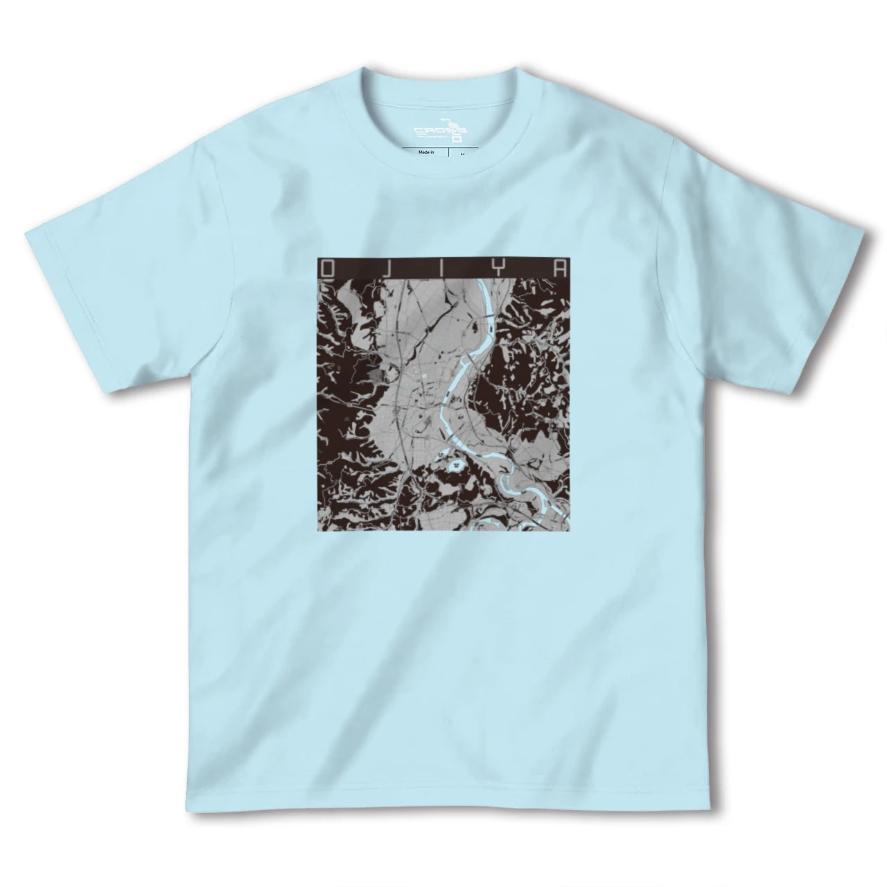 【小千谷(新潟県)】地図柄ヘビーウェイトTシャツ