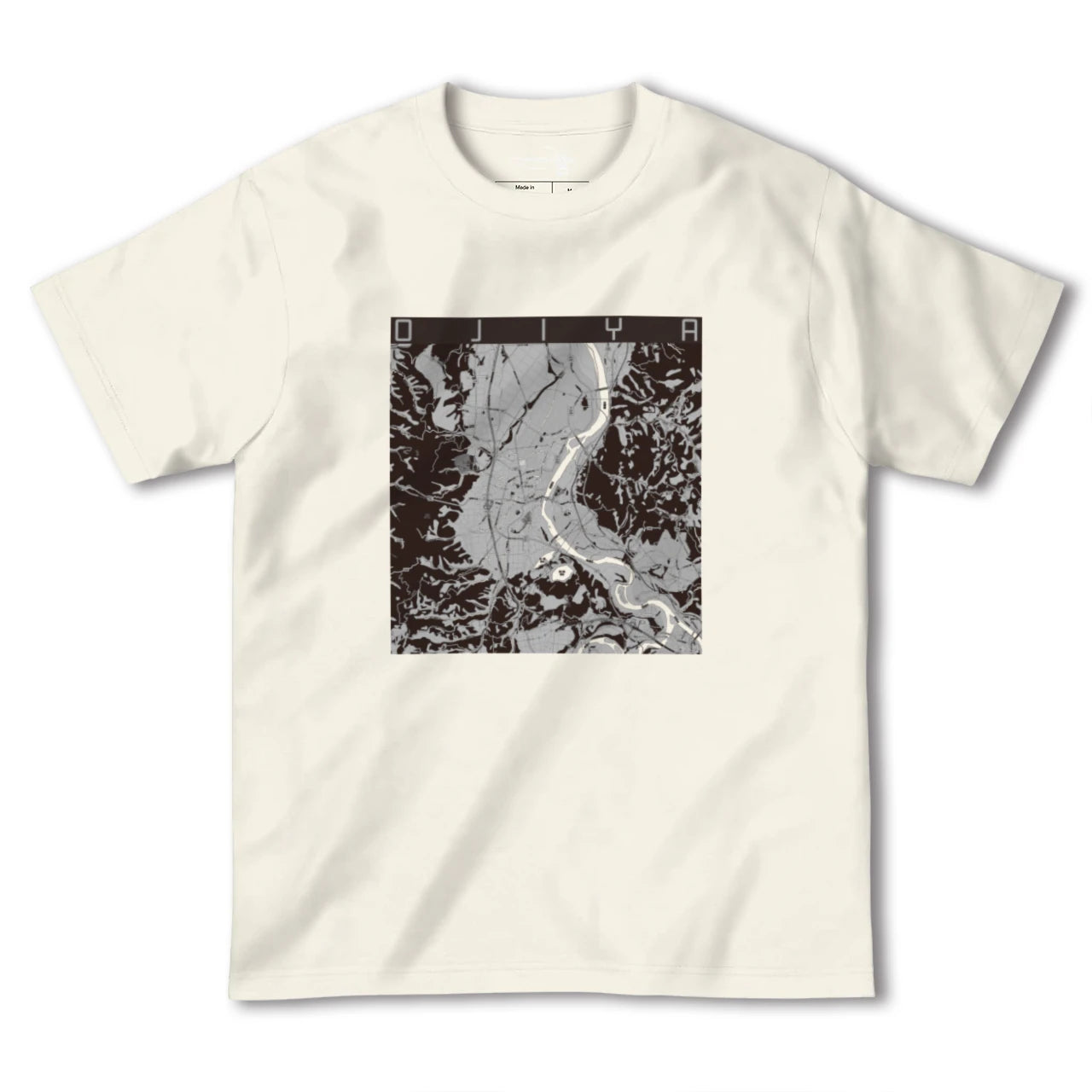 【小千谷(新潟県)】地図柄ヘビーウェイトTシャツ