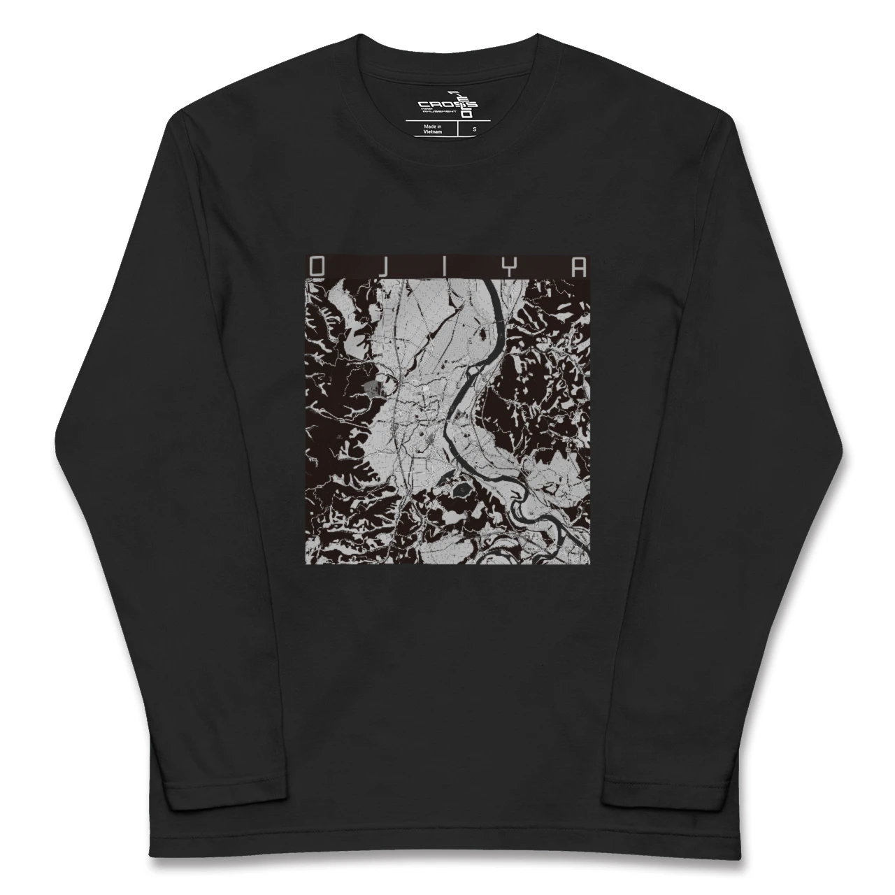 【小千谷(新潟県)】地図柄ロングスリーブTシャツ