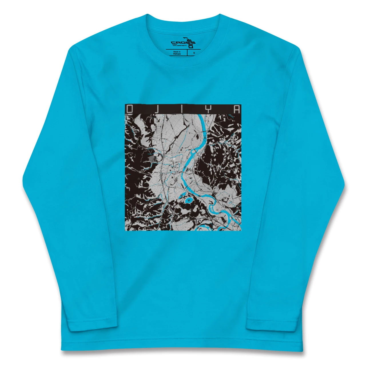 【小千谷(新潟県)】地図柄ロングスリーブTシャツ