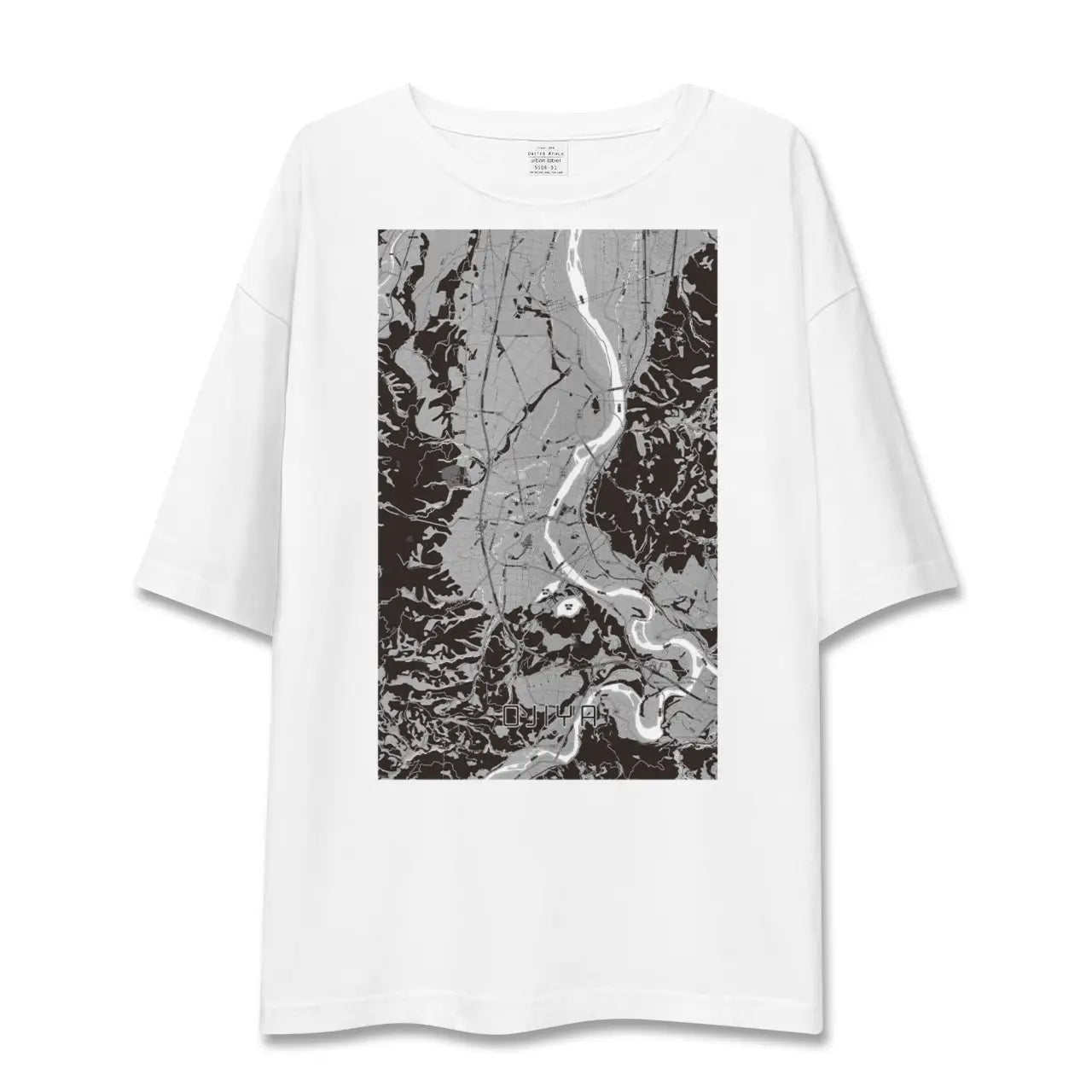【小千谷(新潟県)】地図柄ビッグシルエットTシャツ
