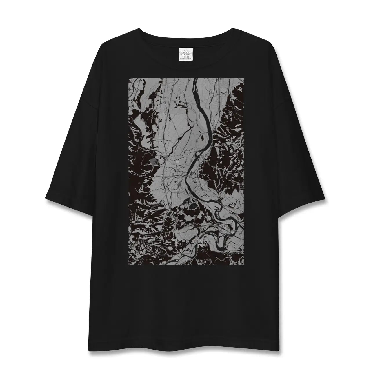 【小千谷(新潟県)】地図柄ビッグシルエットTシャツ