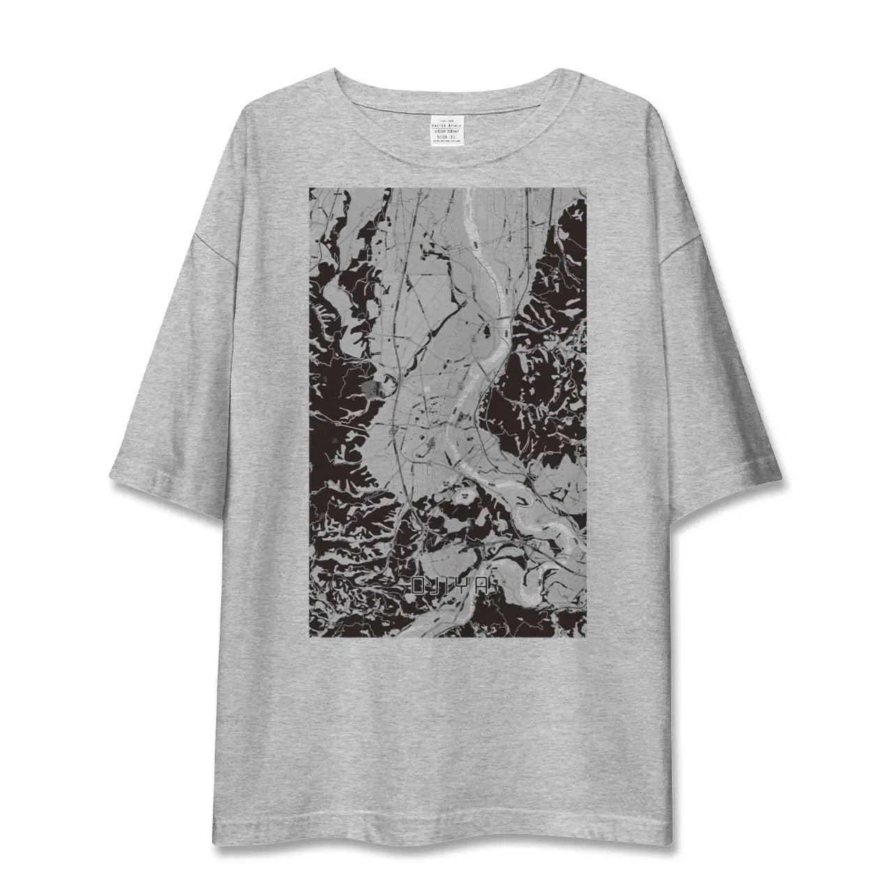 【小千谷(新潟県)】地図柄ビッグシルエットTシャツ