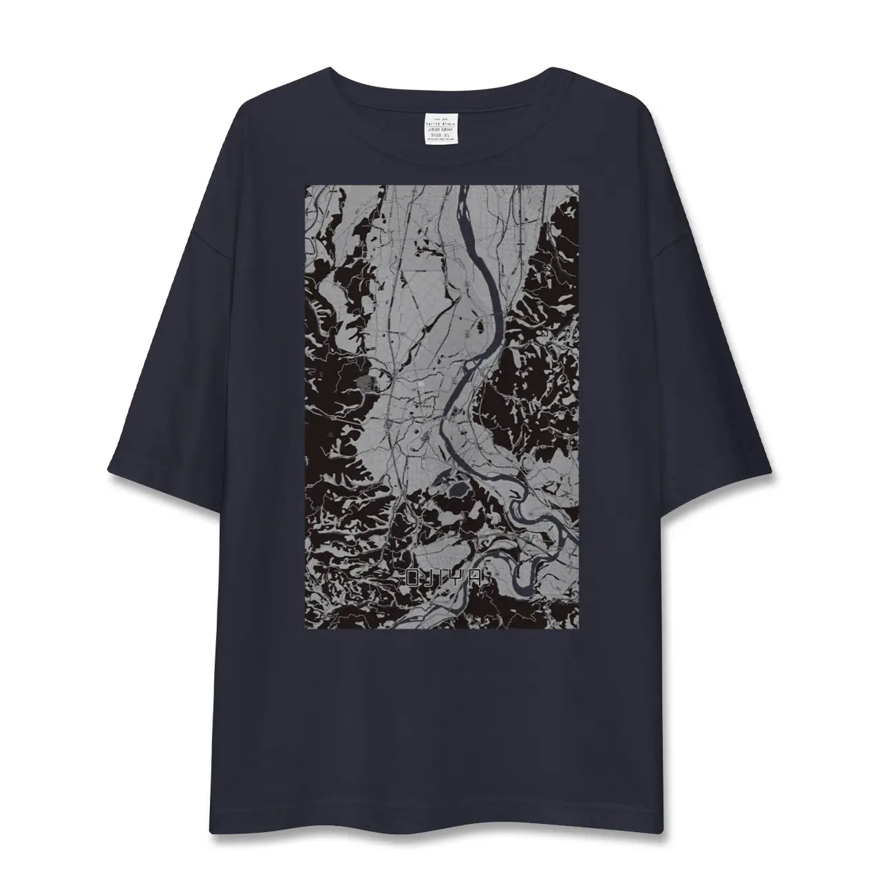 【小千谷(新潟県)】地図柄ビッグシルエットTシャツ