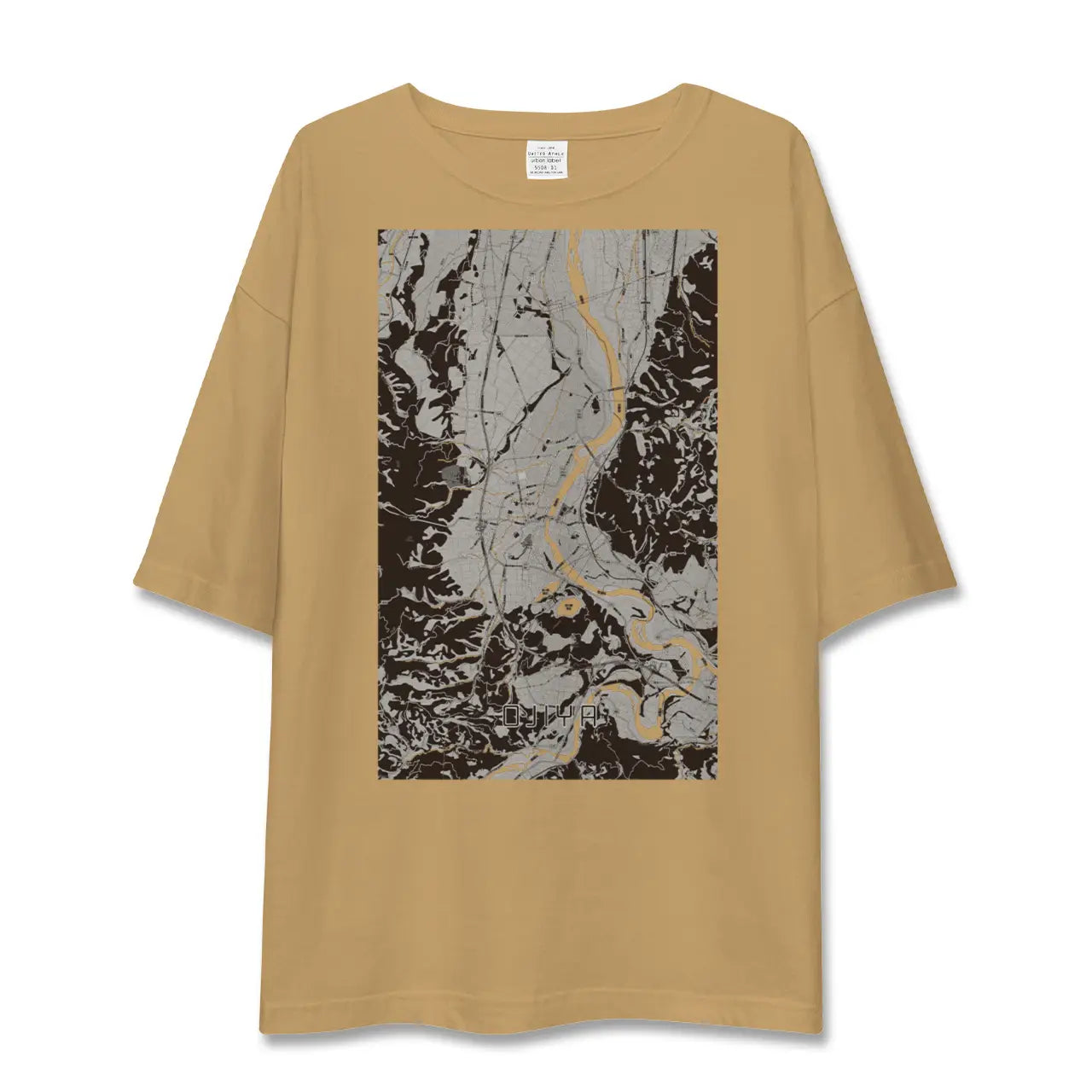 【小千谷(新潟県)】地図柄ビッグシルエットTシャツ
