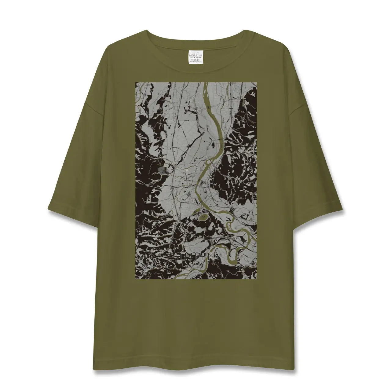 【小千谷(新潟県)】地図柄ビッグシルエットTシャツ