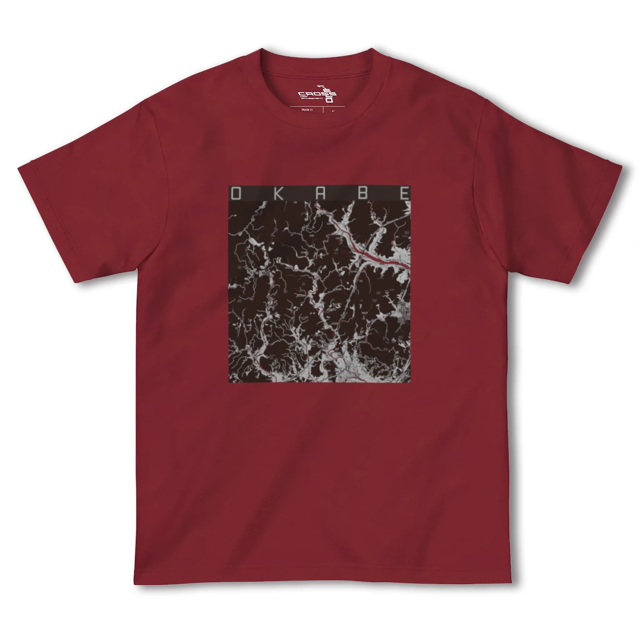 【岡部(静岡県)】地図柄ヘビーウェイトTシャツ