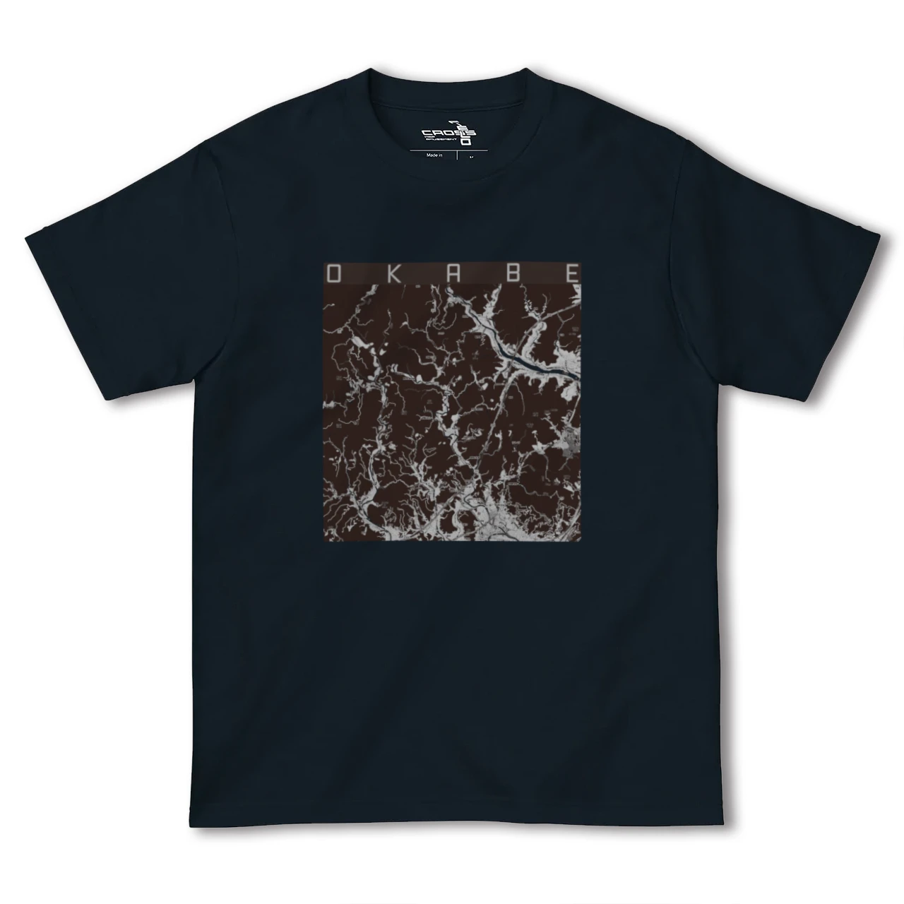 【岡部(静岡県)】地図柄ヘビーウェイトTシャツ