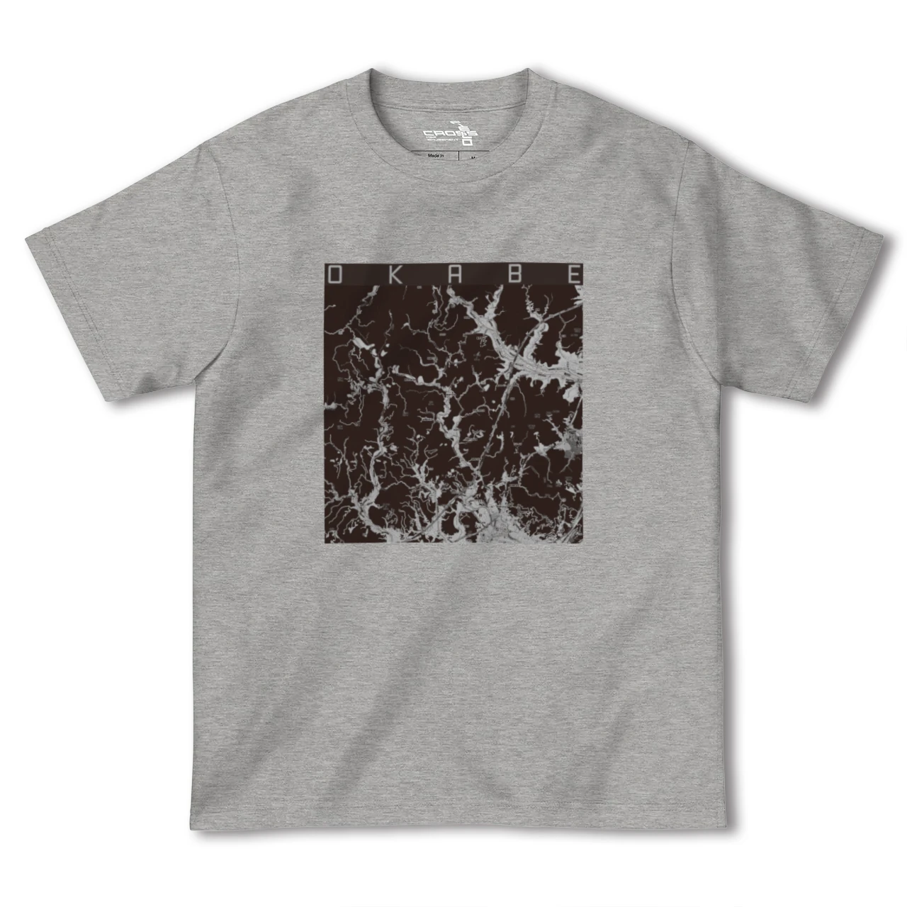 【岡部(静岡県)】地図柄ヘビーウェイトTシャツ