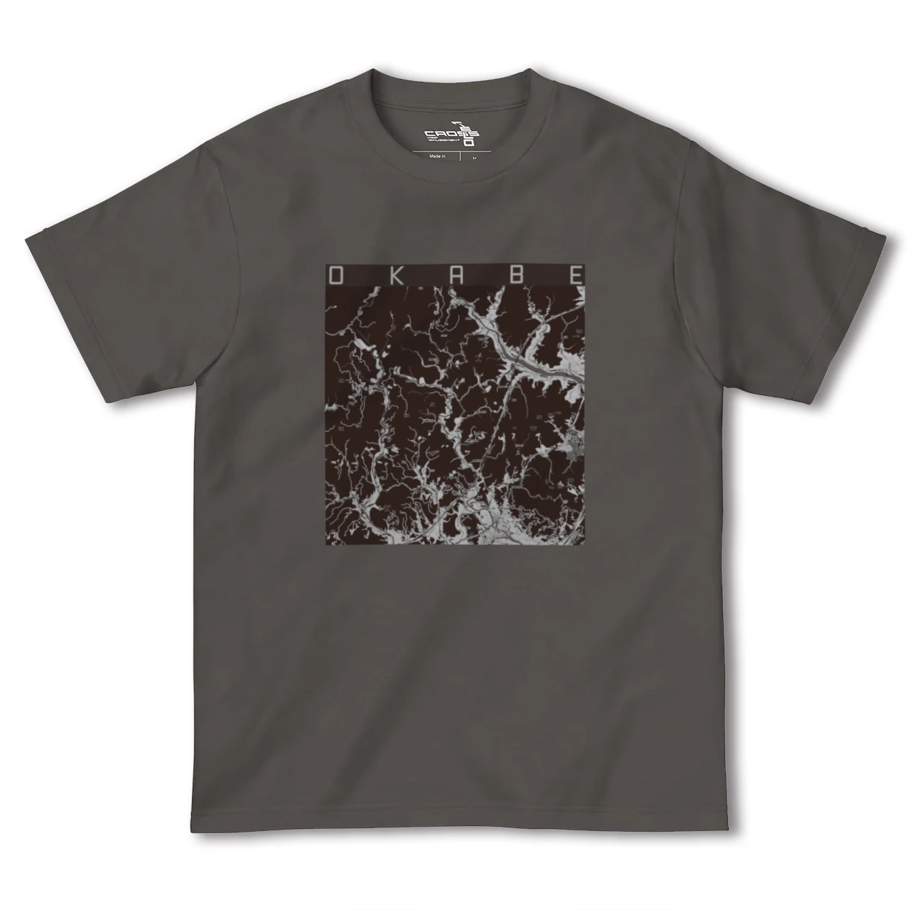 【岡部(静岡県)】地図柄ヘビーウェイトTシャツ