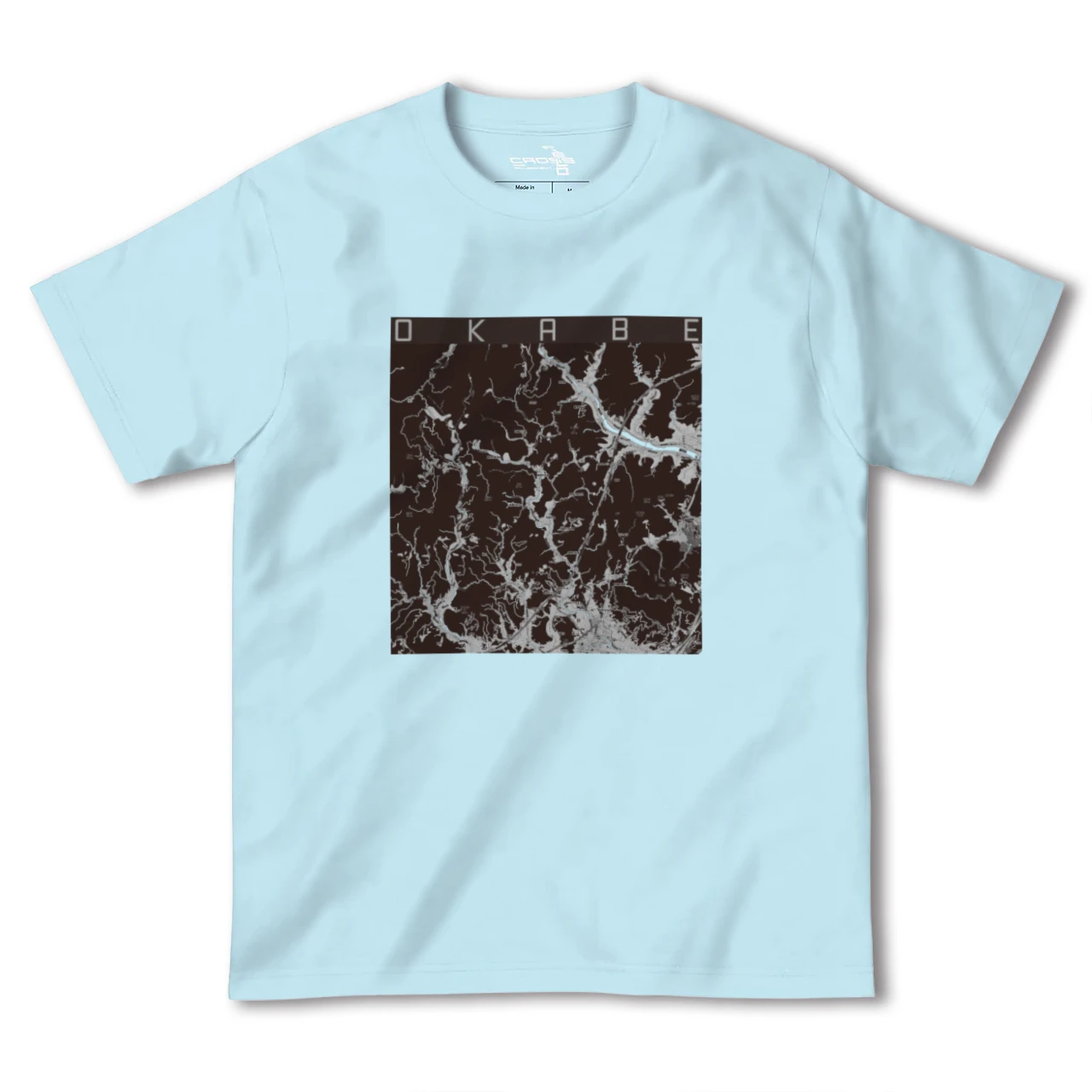 【岡部(静岡県)】地図柄ヘビーウェイトTシャツ