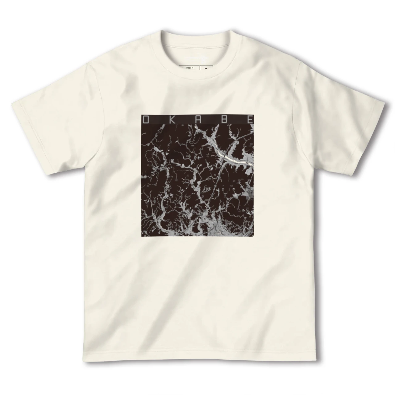 【岡部(静岡県)】地図柄ヘビーウェイトTシャツ