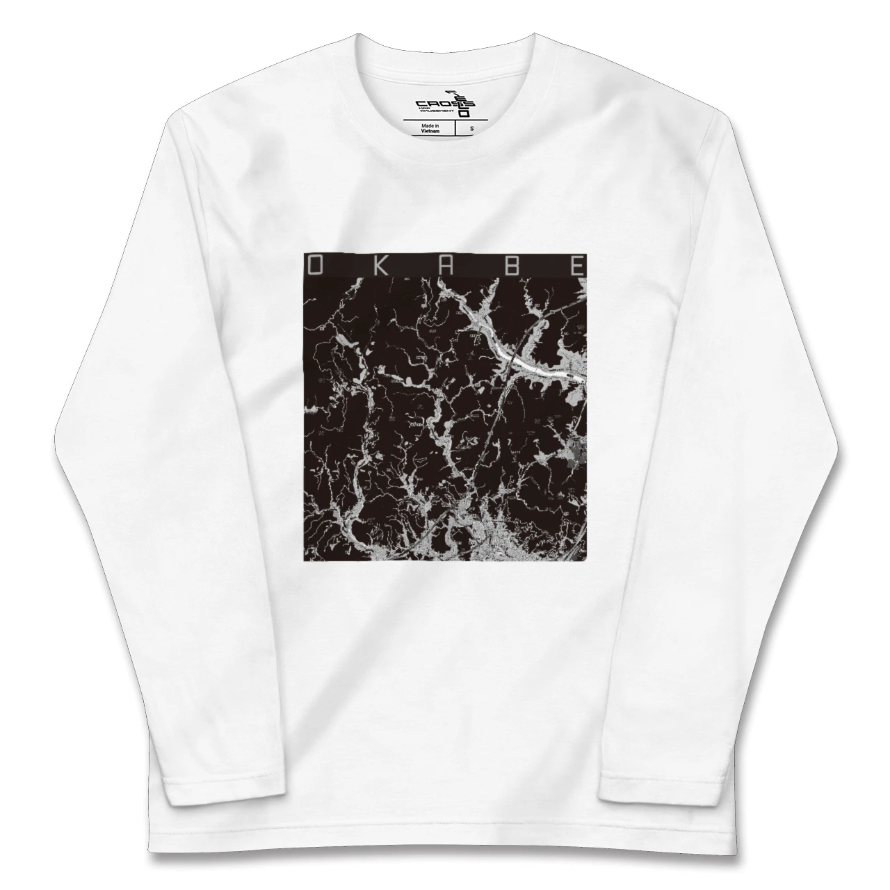 【岡部(静岡県)】地図柄ロングスリーブTシャツ