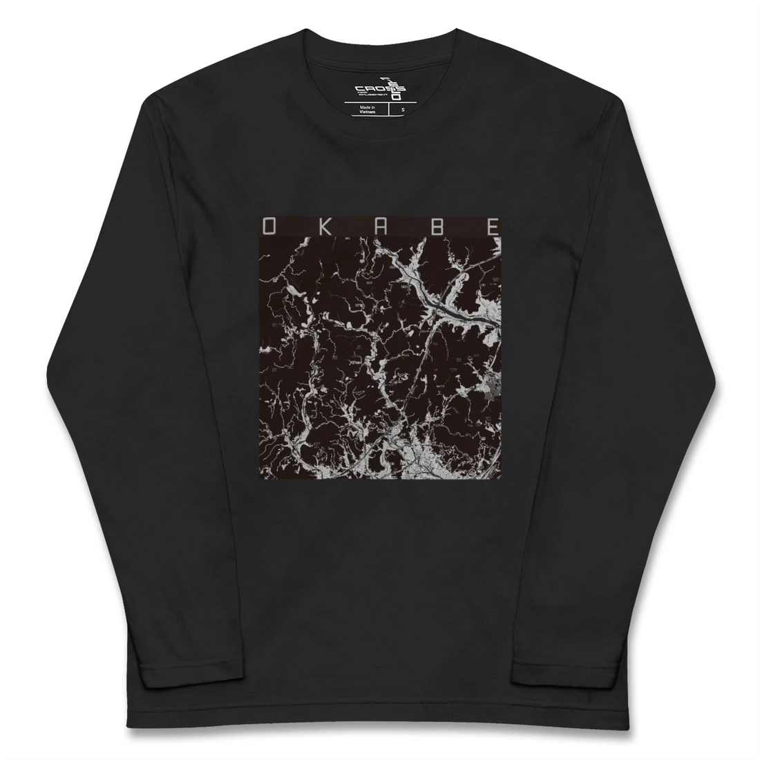 【岡部(静岡県)】地図柄ロングスリーブTシャツ