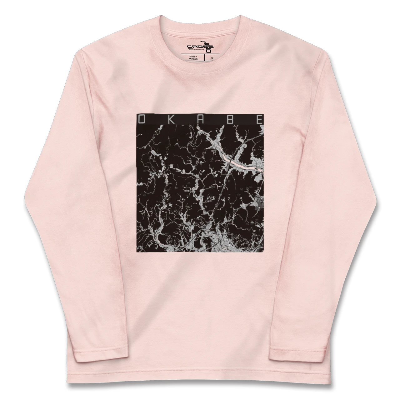 【岡部(静岡県)】地図柄ロングスリーブTシャツ