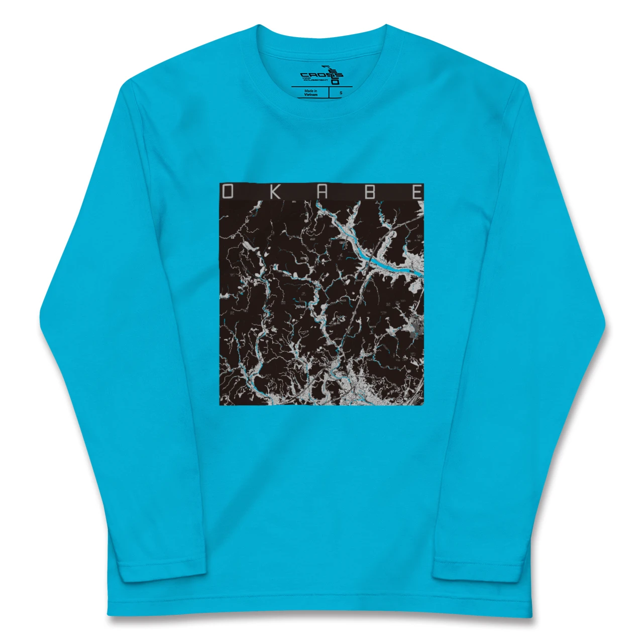 【岡部(静岡県)】地図柄ロングスリーブTシャツ