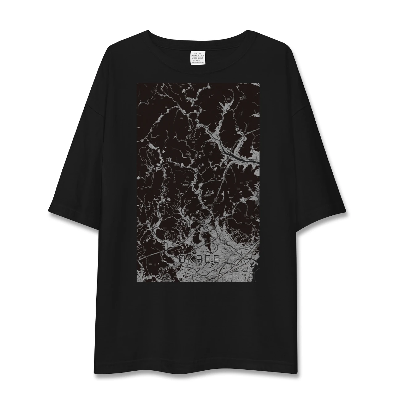 【岡部(静岡県)】地図柄ビッグシルエットTシャツ