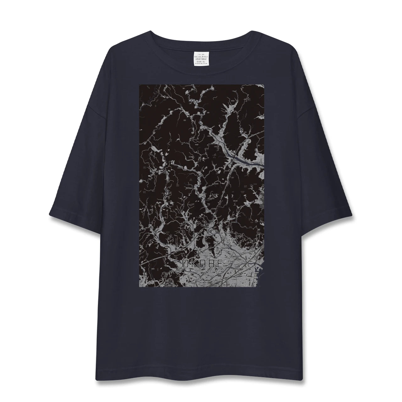 【岡部(静岡県)】地図柄ビッグシルエットTシャツ