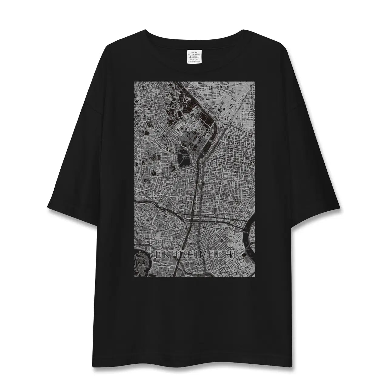 【御徒町(東京都)】地図柄ビッグシルエットTシャツ