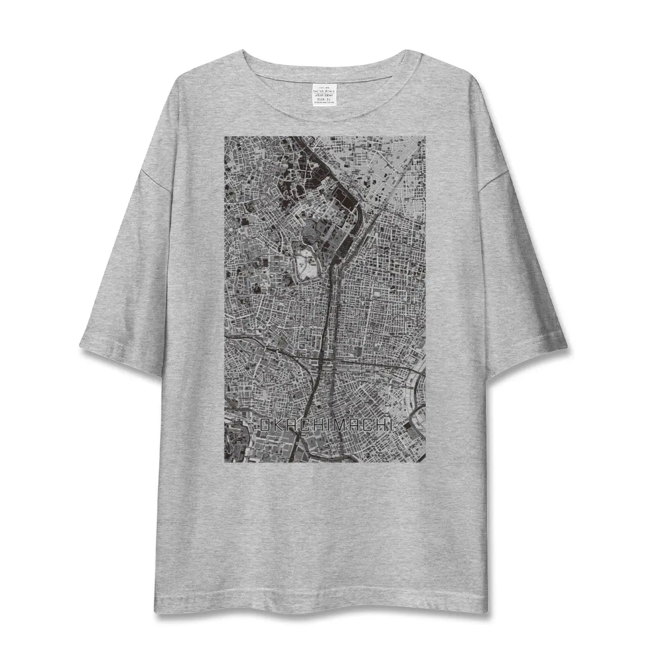 【御徒町(東京都)】地図柄ビッグシルエットTシャツ