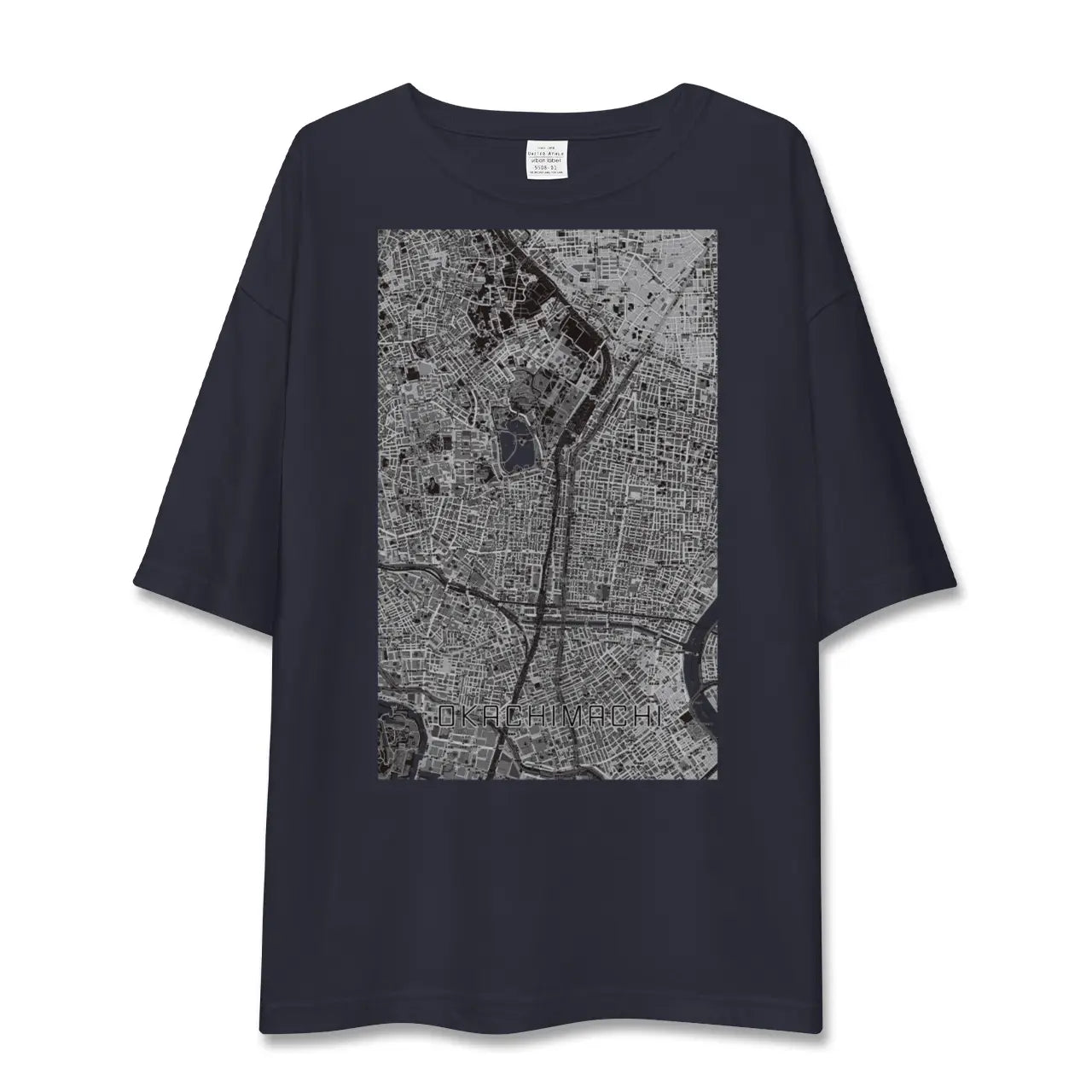 【御徒町(東京都)】地図柄ビッグシルエットTシャツ