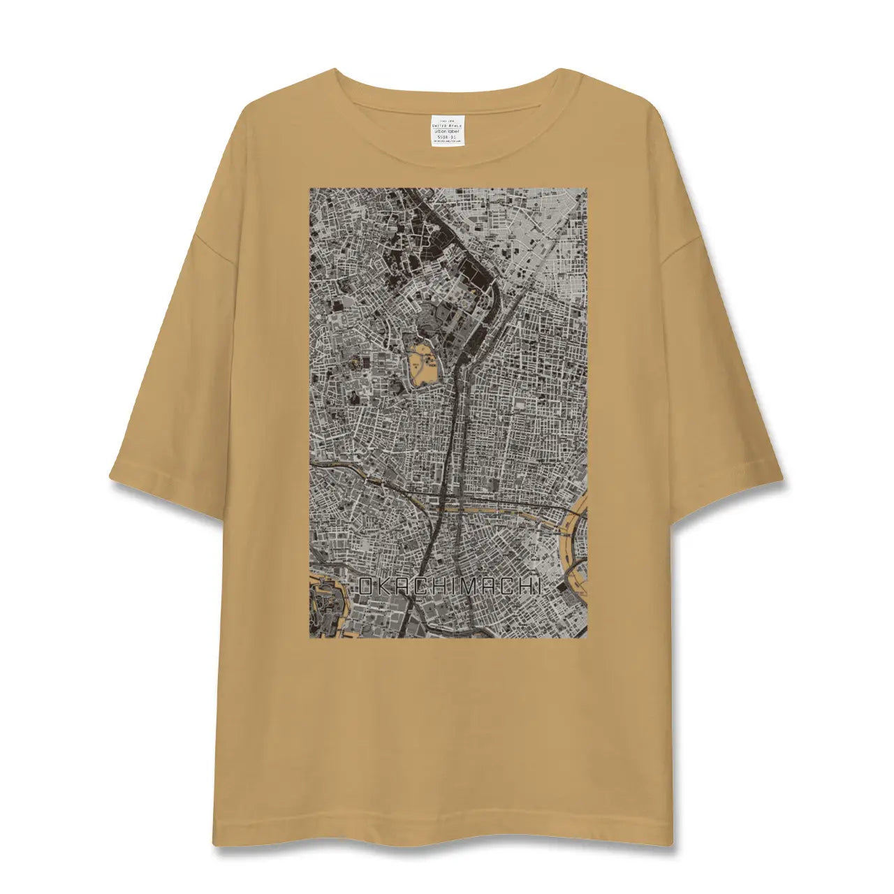 【御徒町(東京都)】地図柄ビッグシルエットTシャツ
