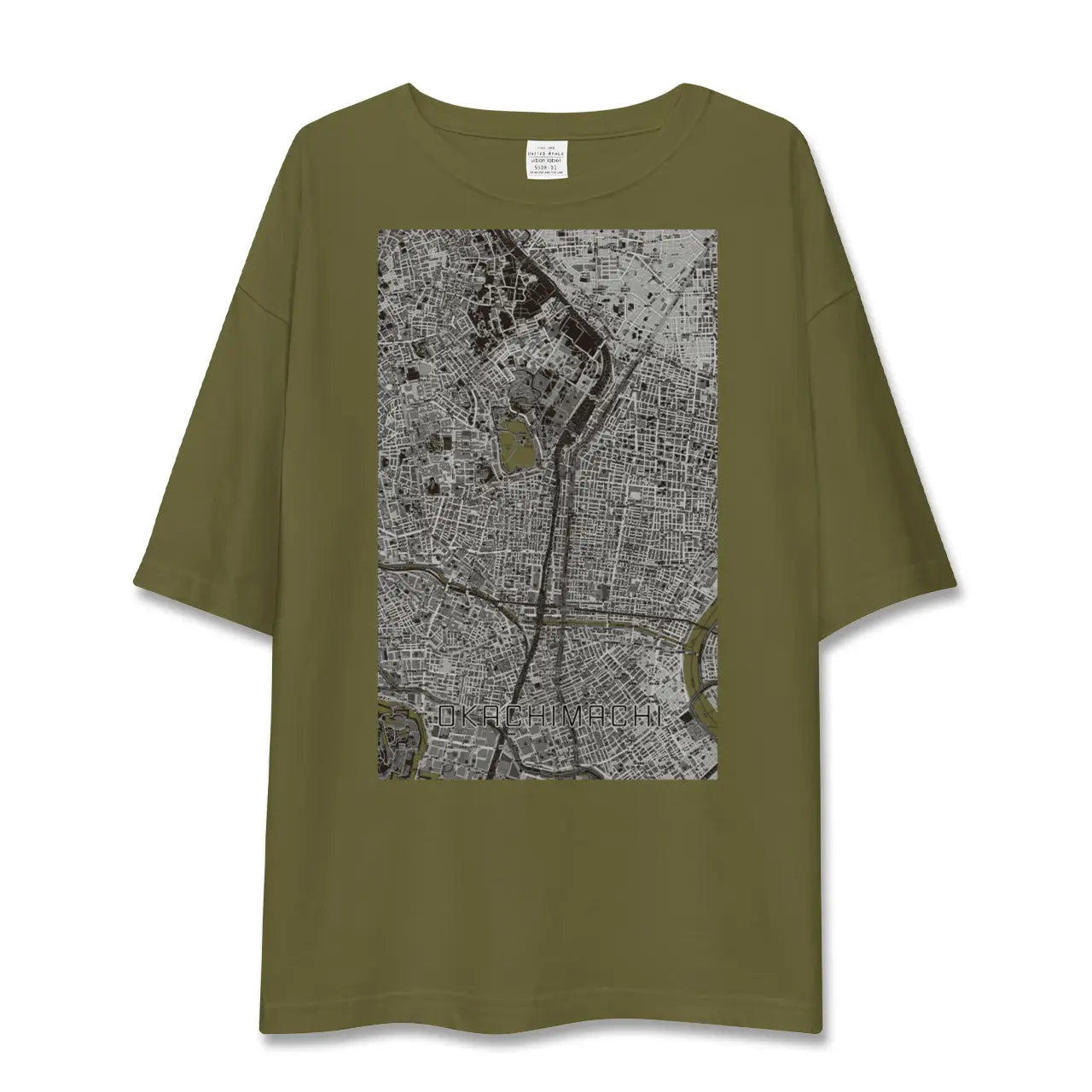 【御徒町(東京都)】地図柄ビッグシルエットTシャツ