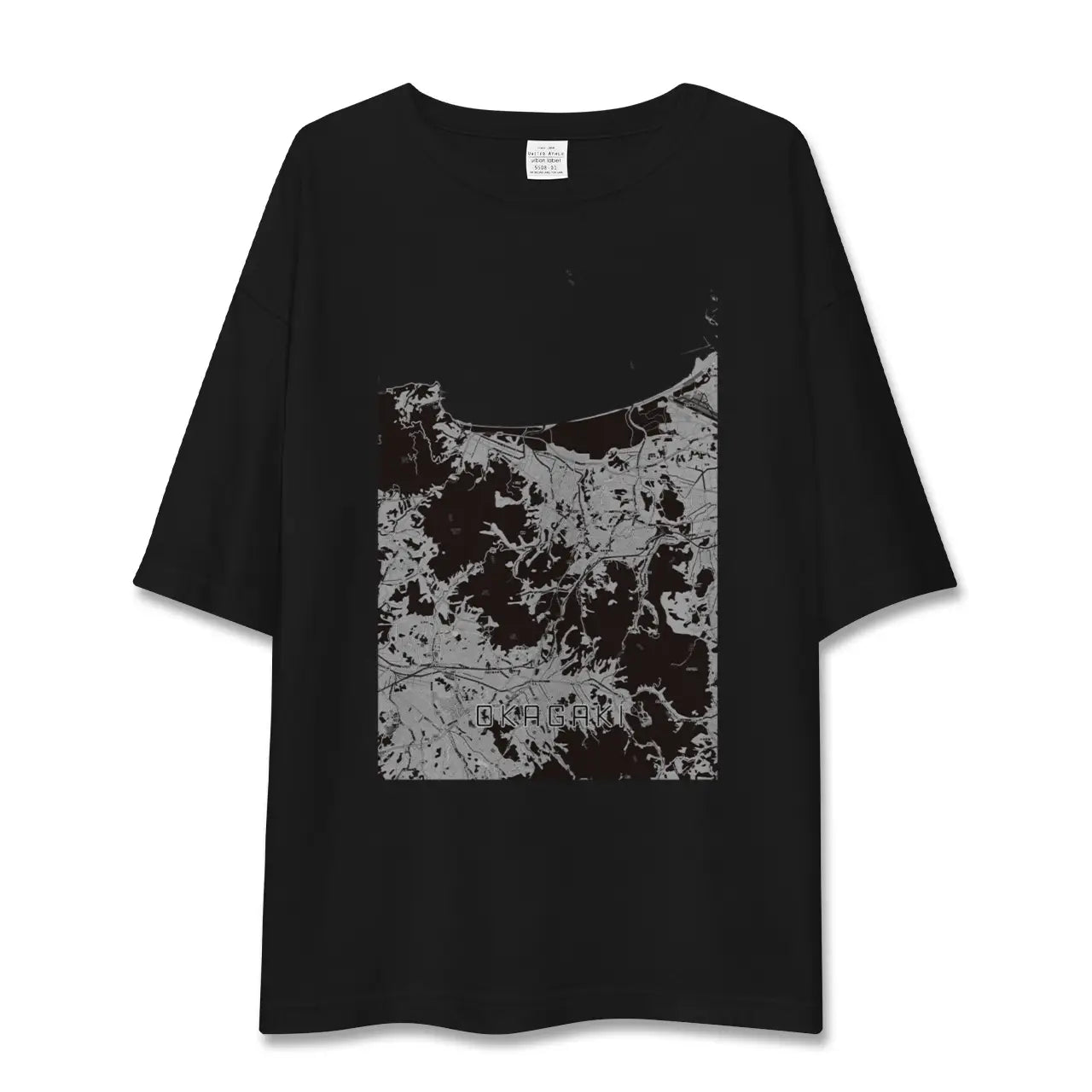 【岡垣(福岡県)】地図柄ビッグシルエットTシャツ