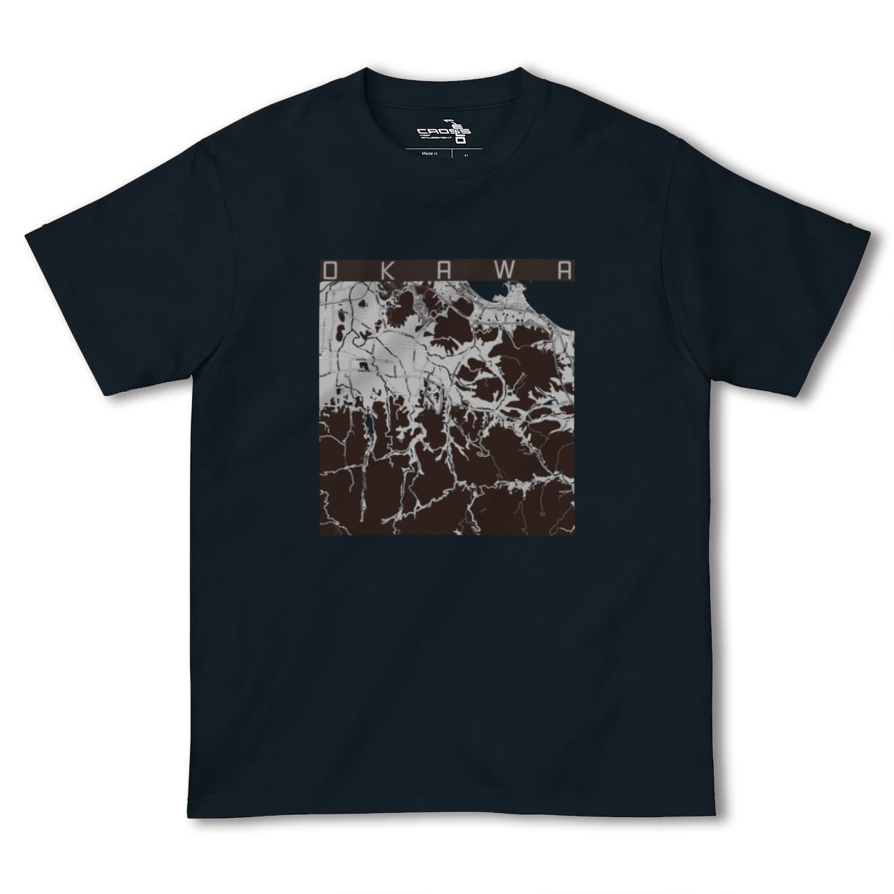 【大川(香川県)】地図柄ヘビーウェイトTシャツ