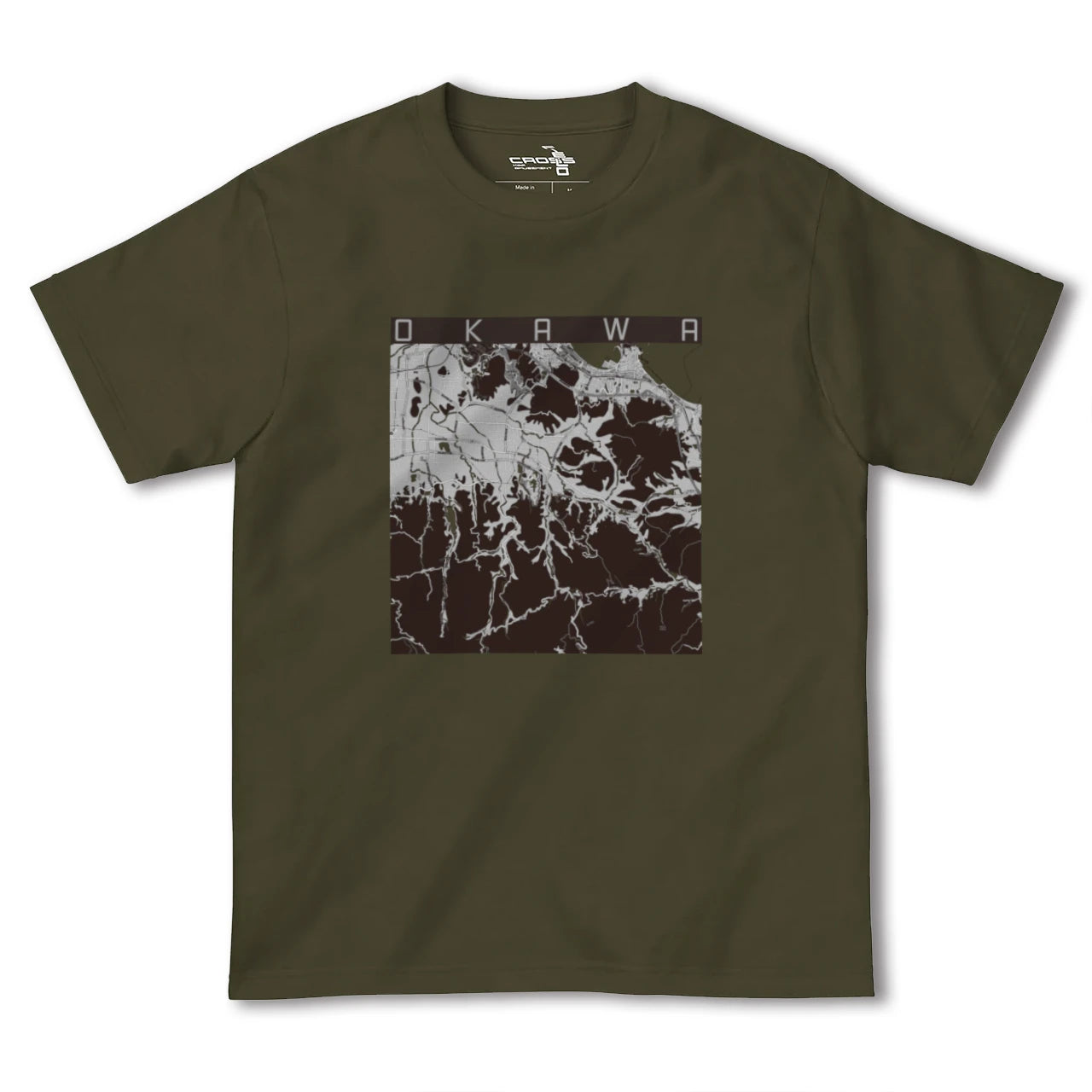 【大川(香川県)】地図柄ヘビーウェイトTシャツ