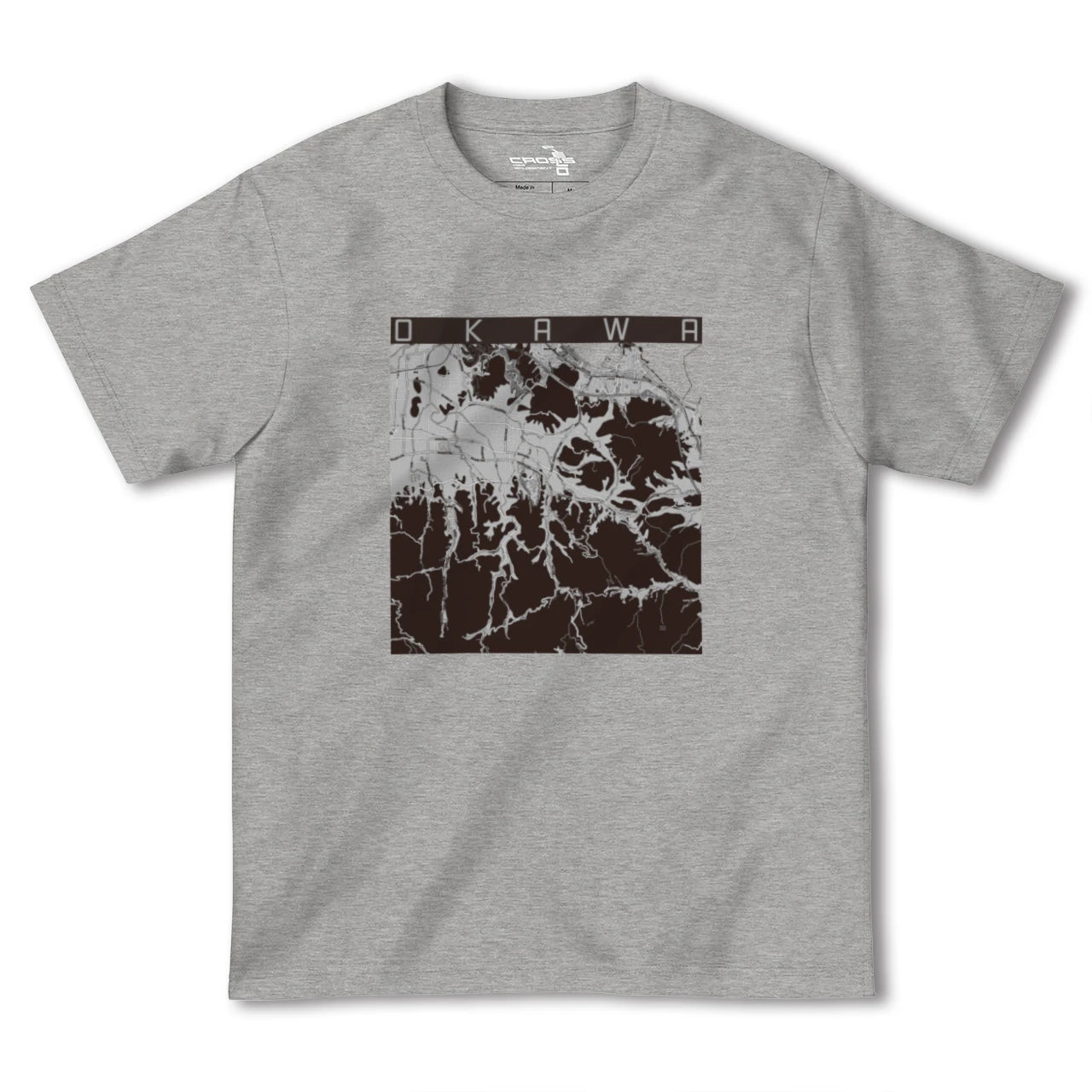 【大川(香川県)】地図柄ヘビーウェイトTシャツ