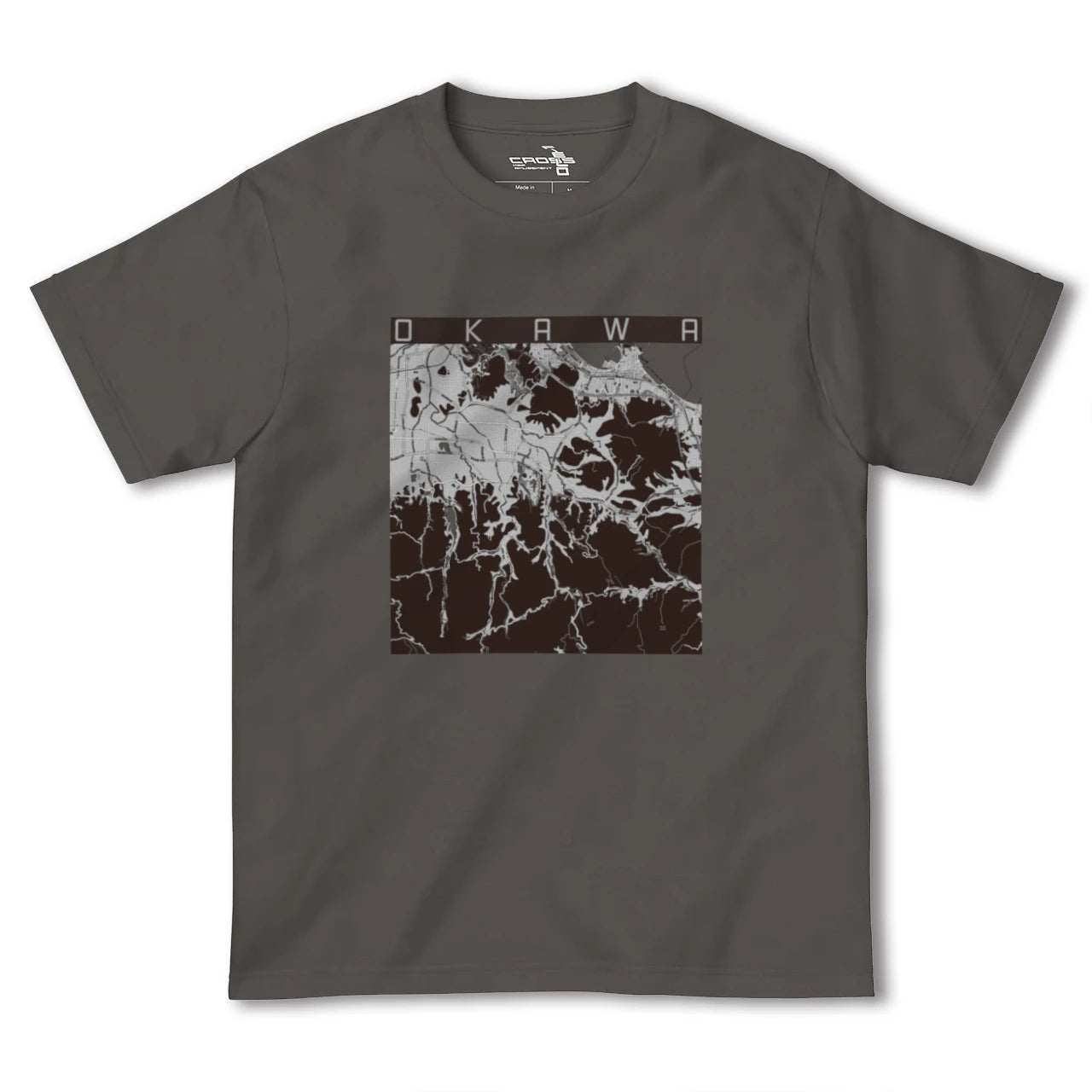 【大川(香川県)】地図柄ヘビーウェイトTシャツ