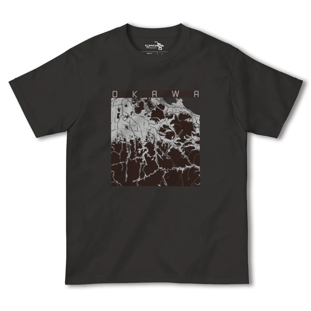 【大川(香川県)】地図柄ヘビーウェイトTシャツ