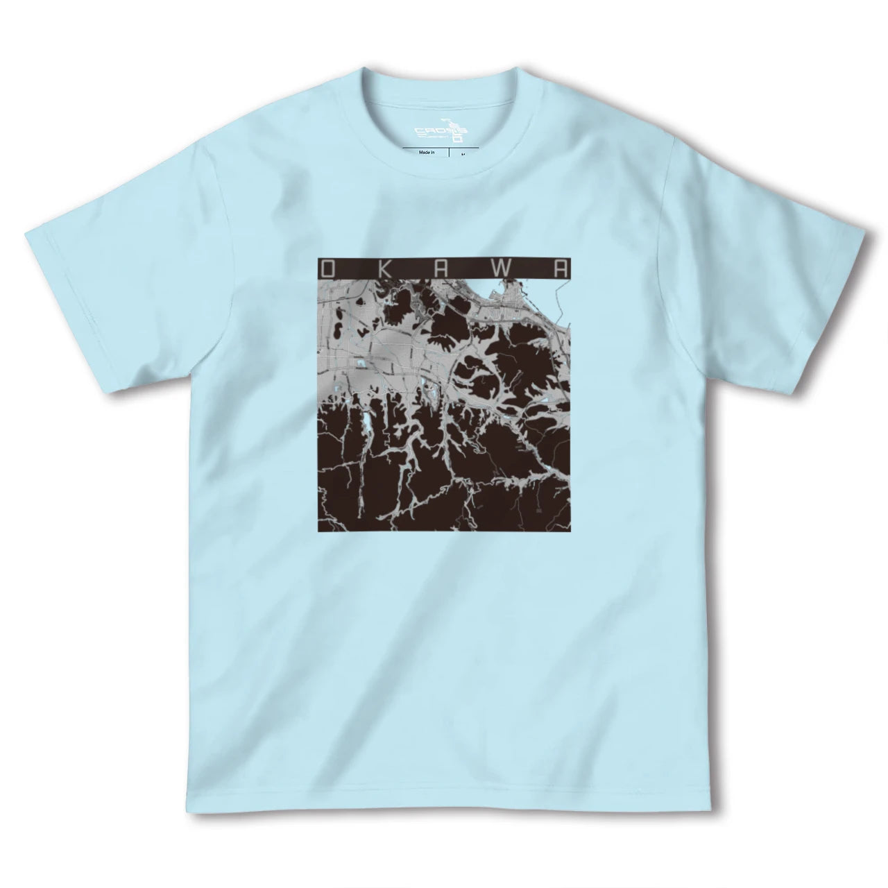 【大川(香川県)】地図柄ヘビーウェイトTシャツ