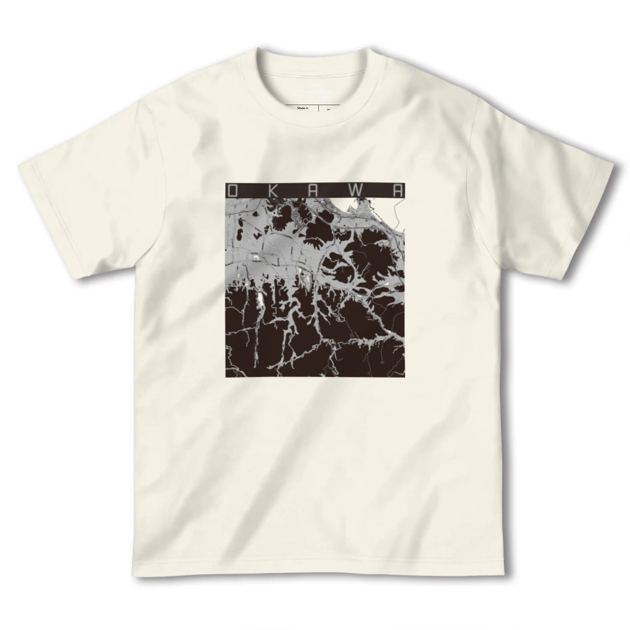 【大川(香川県)】地図柄ヘビーウェイトTシャツ