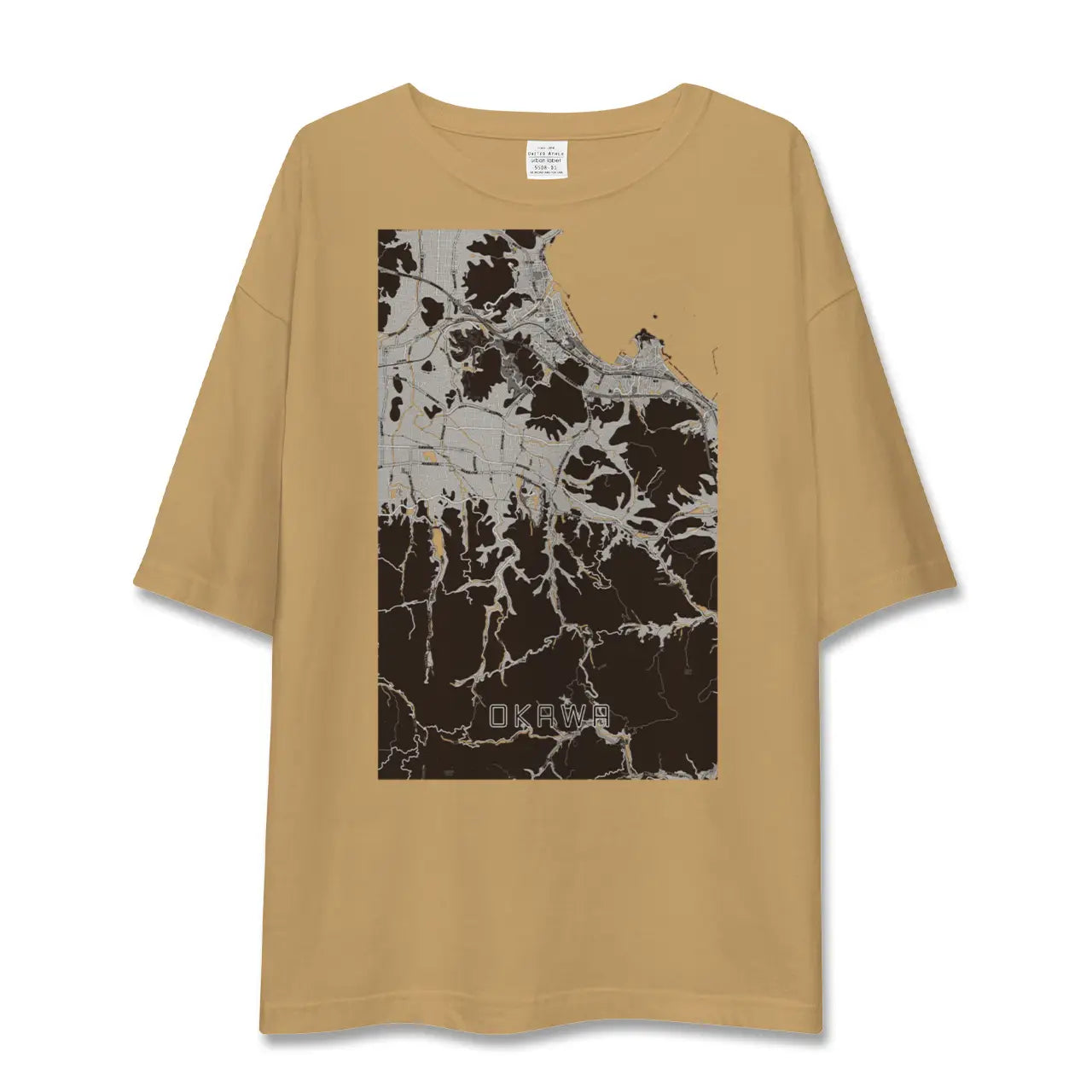 【大川(香川県)】地図柄ビッグシルエットTシャツ