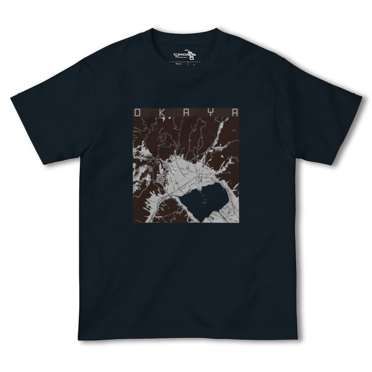 【岡谷(長野県)】地図柄ヘビーウェイトTシャツ