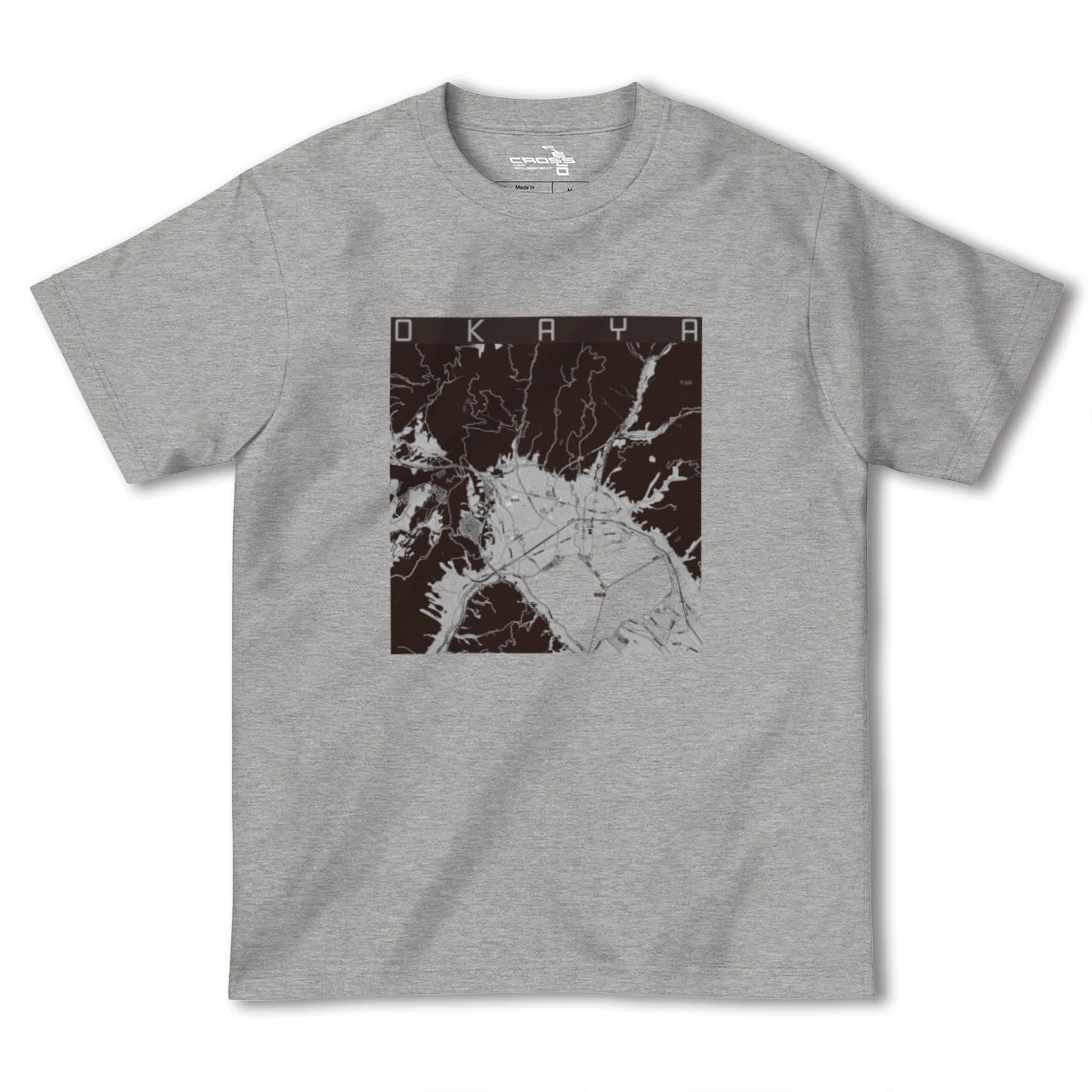 【岡谷(長野県)】地図柄ヘビーウェイトTシャツ