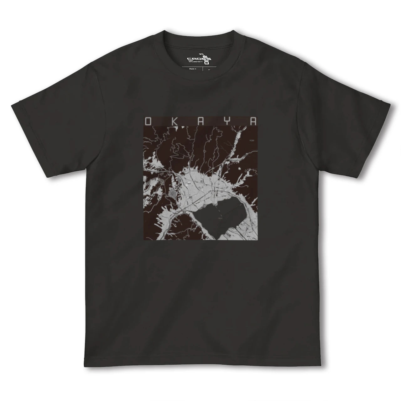 【岡谷(長野県)】地図柄ヘビーウェイトTシャツ