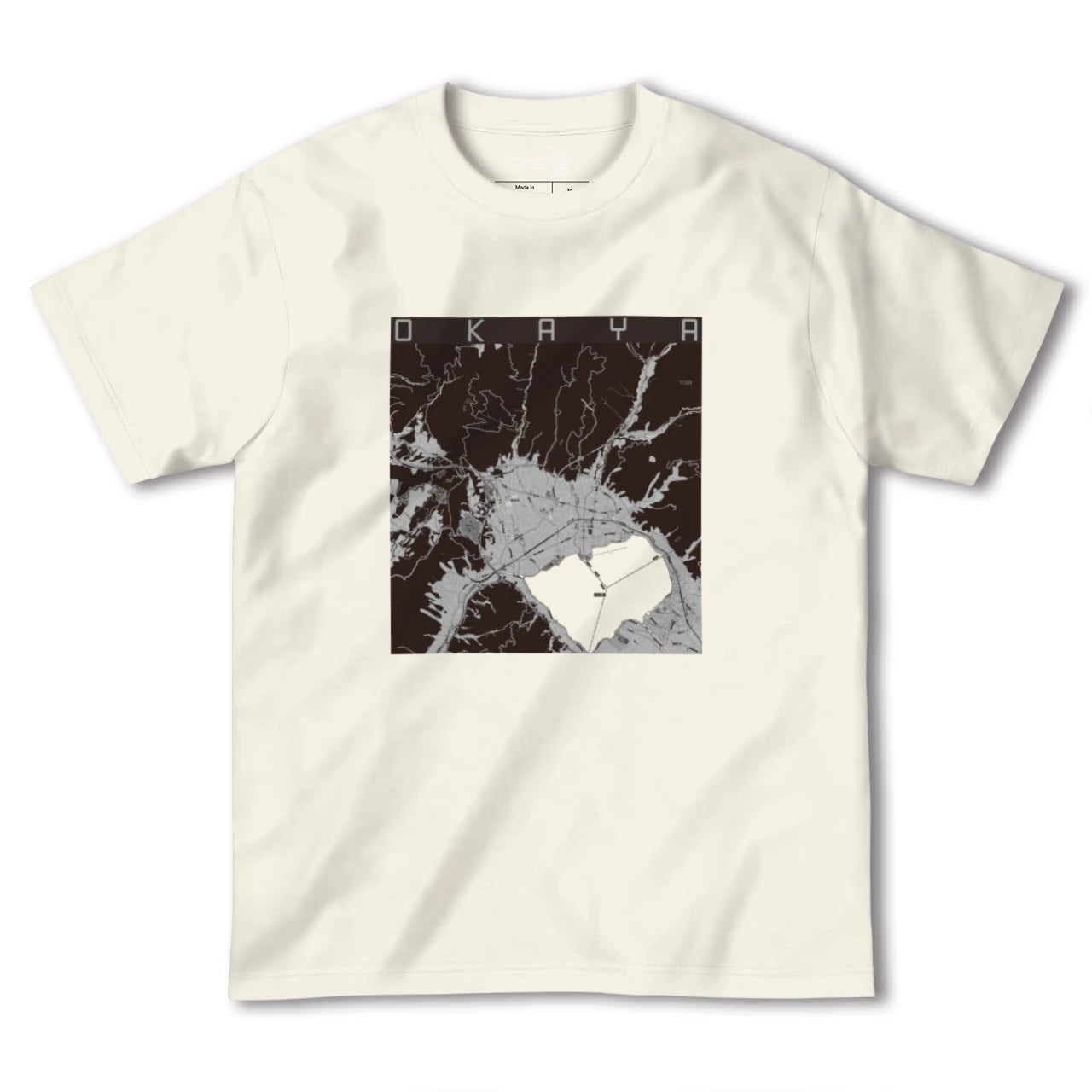 【岡谷(長野県)】地図柄ヘビーウェイトTシャツ