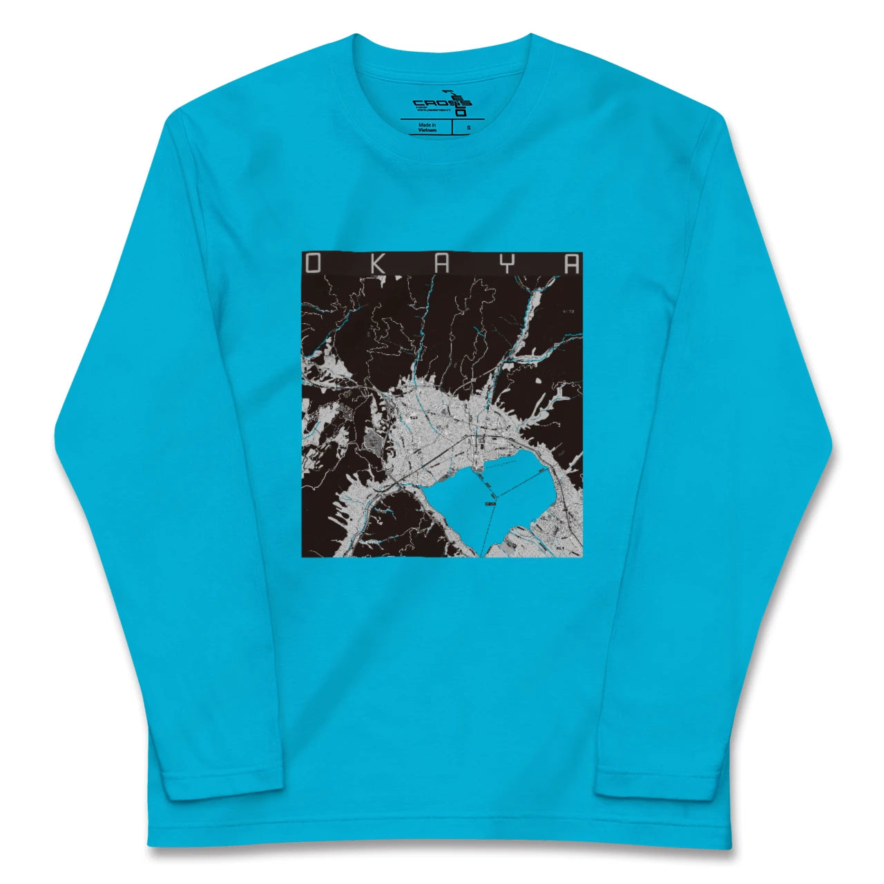 【岡谷(長野県)】地図柄ロングスリーブTシャツ