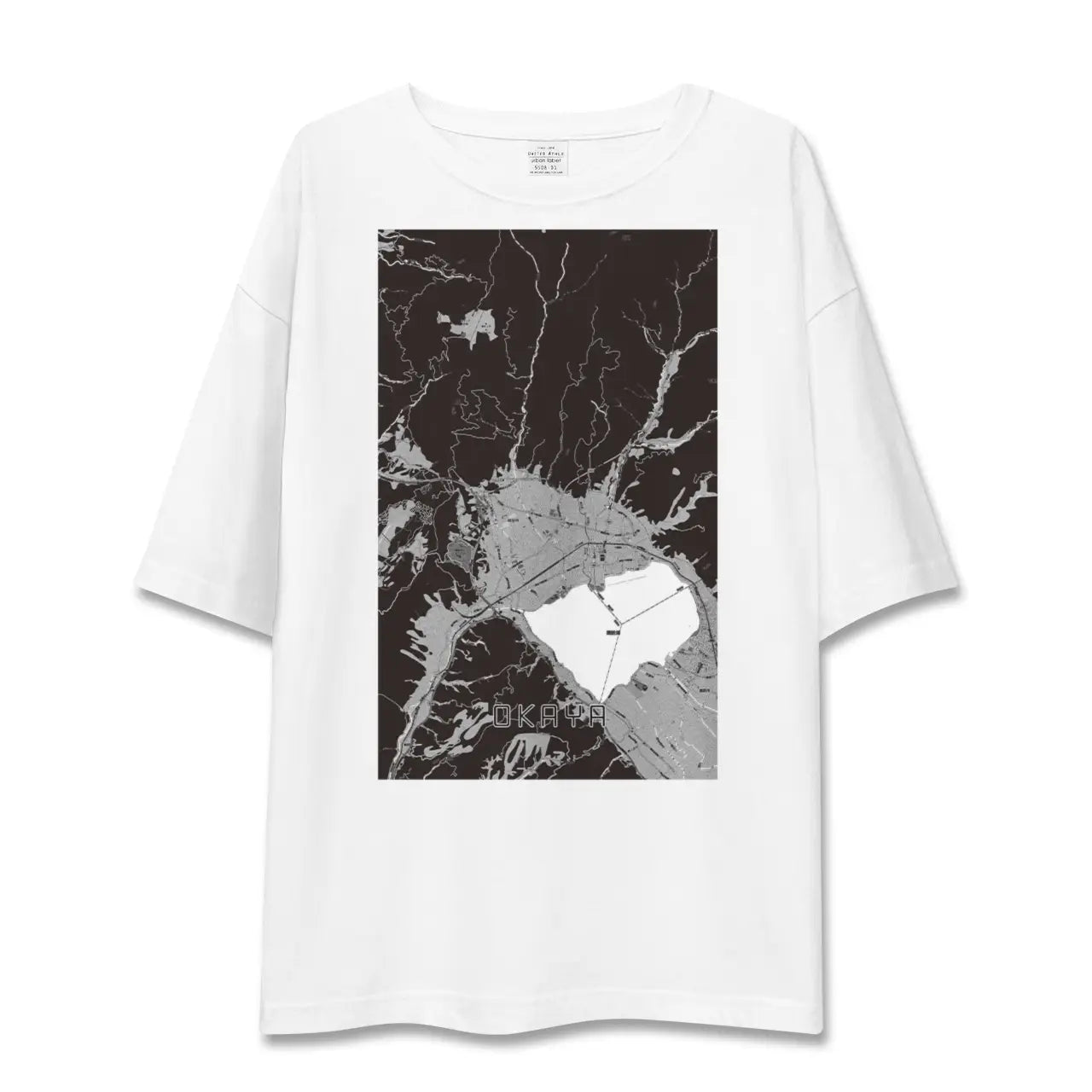 【岡谷(長野県)】地図柄ビッグシルエットTシャツ