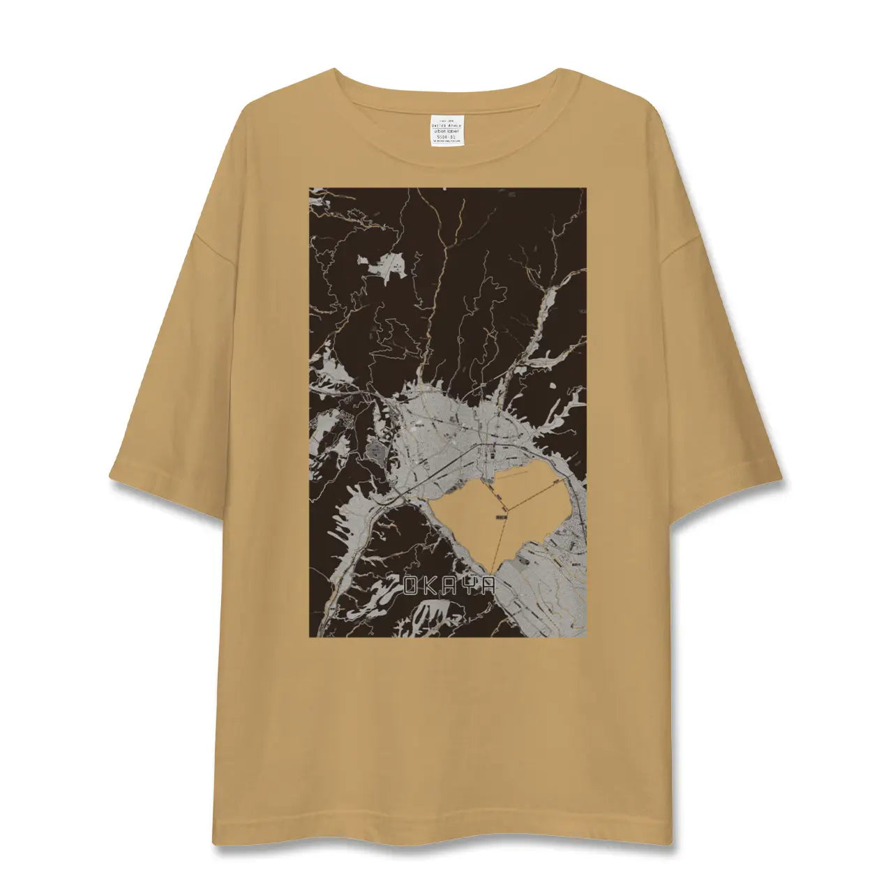 【岡谷(長野県)】地図柄ビッグシルエットTシャツ