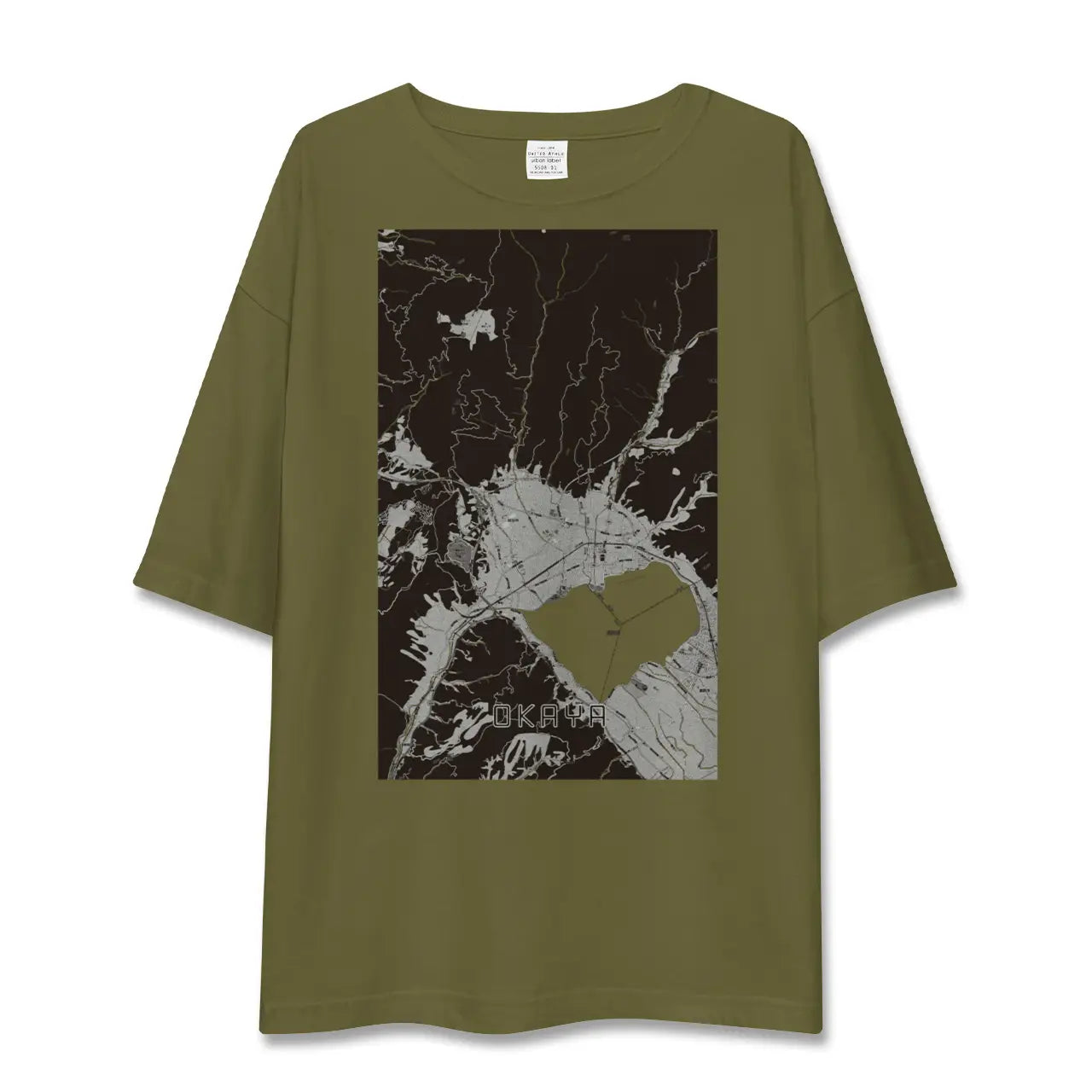 【岡谷(長野県)】地図柄ビッグシルエットTシャツ