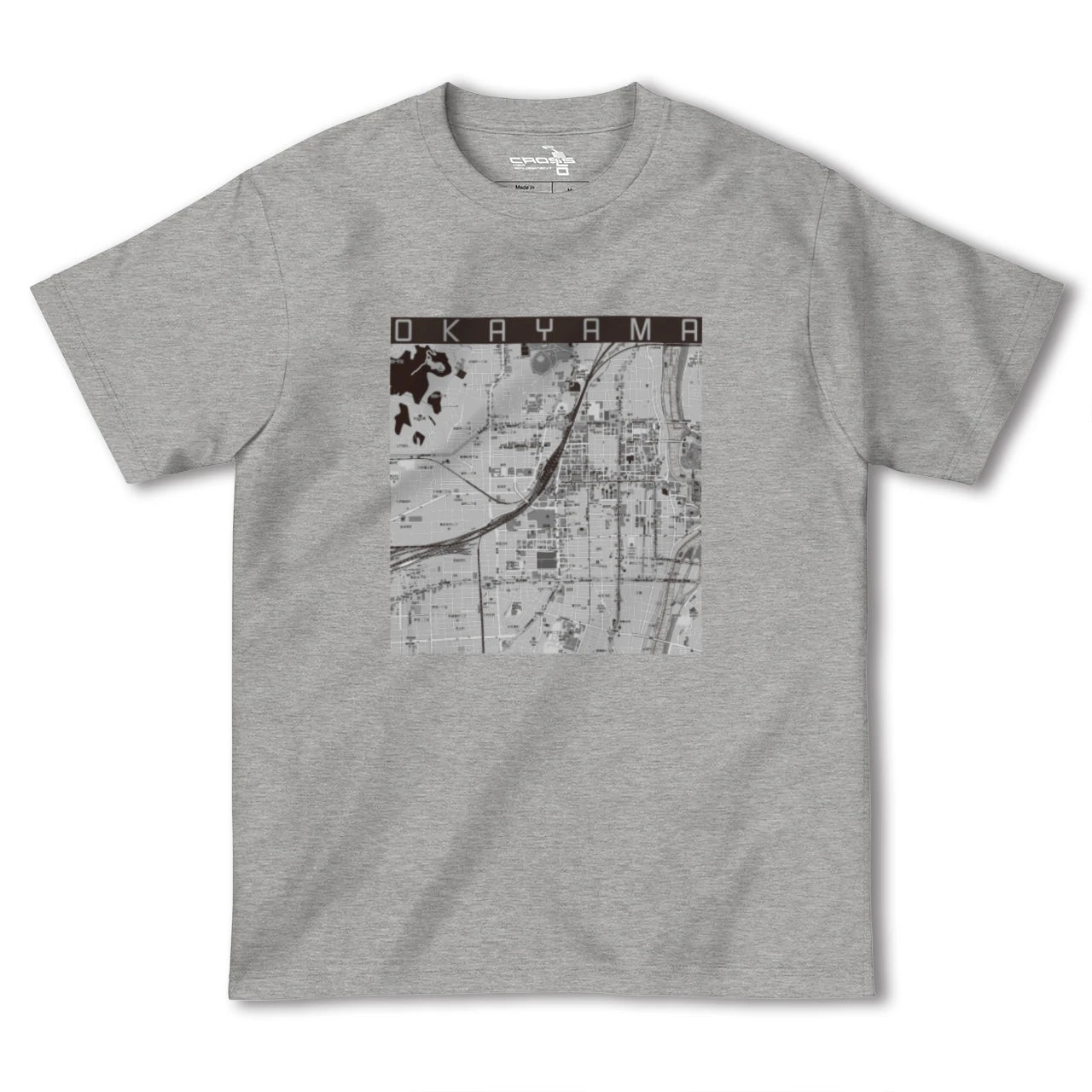 【岡山2(岡山県)】地図柄ヘビーウェイトTシャツ
