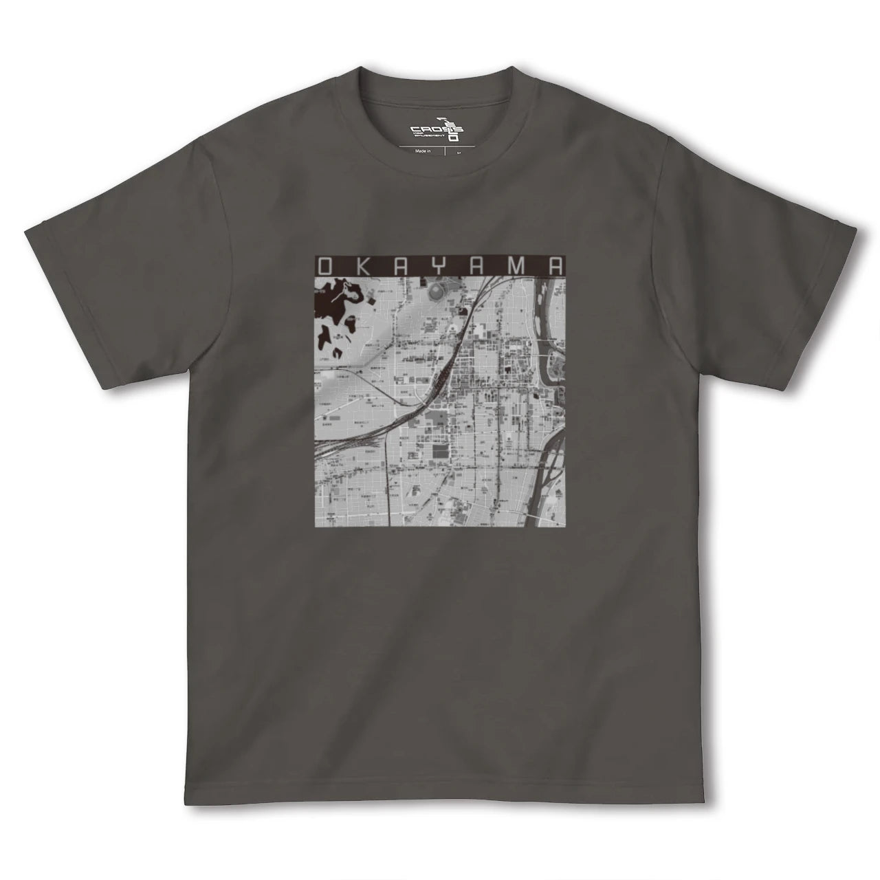 【岡山2(岡山県)】地図柄ヘビーウェイトTシャツ