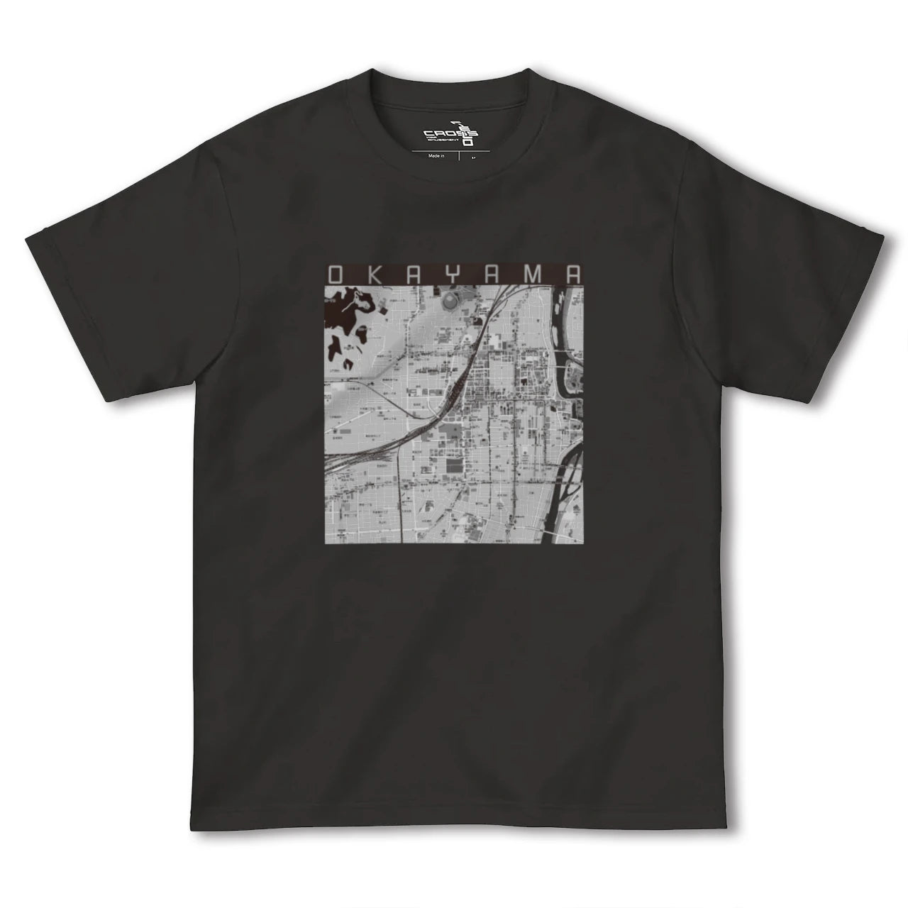 【岡山2(岡山県)】地図柄ヘビーウェイトTシャツ